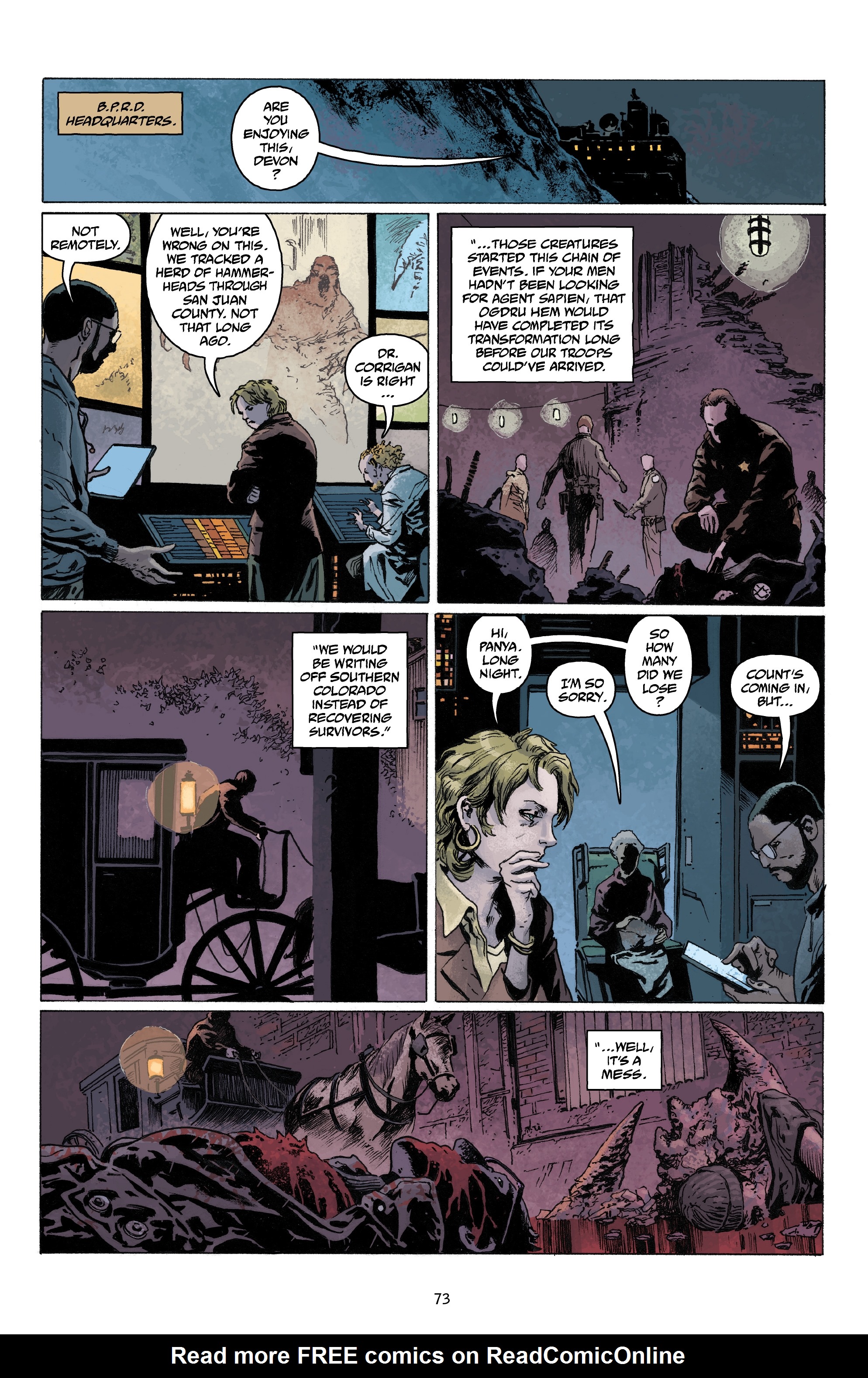 Read online Abe Sapien comic -  Issue # _TPB Dark and Terrible 1 (Part 1) - 74
