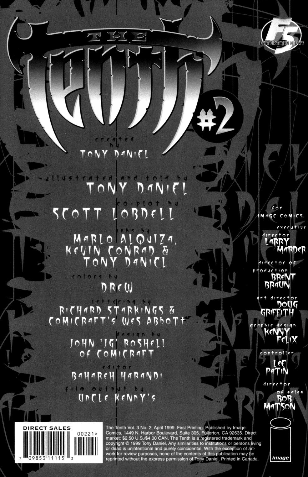 Read online The Tenth: The Black Embrace comic -  Issue #2 - 2