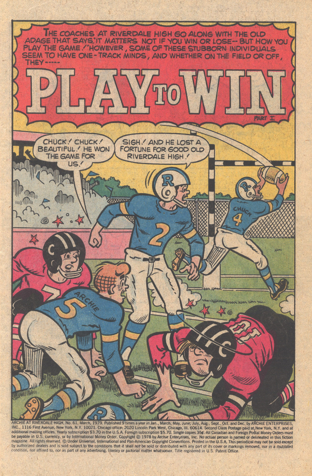 Read online Archie at Riverdale High (1972) comic -  Issue #61 - 3