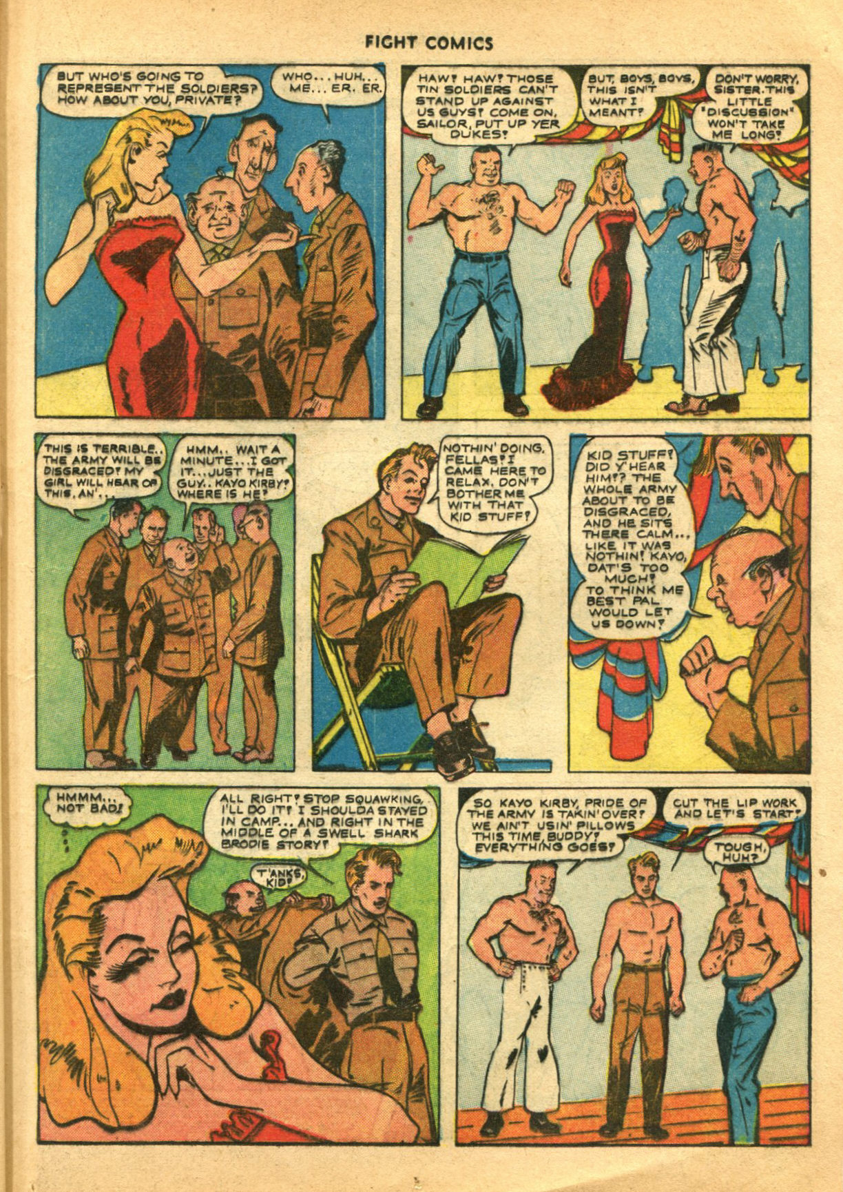 Read online Fight Comics comic -  Issue #27 - 31