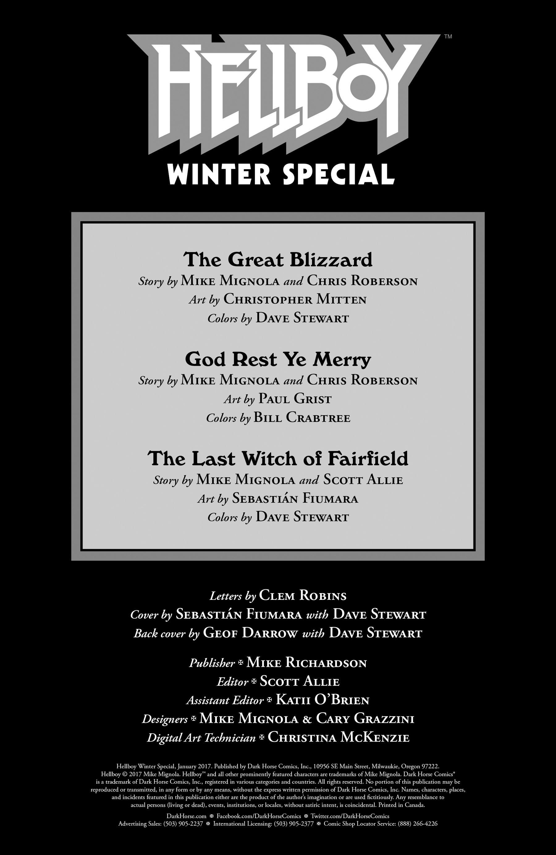 Read online Hellboy Winter Special (2017) comic -  Issue # Full - 2