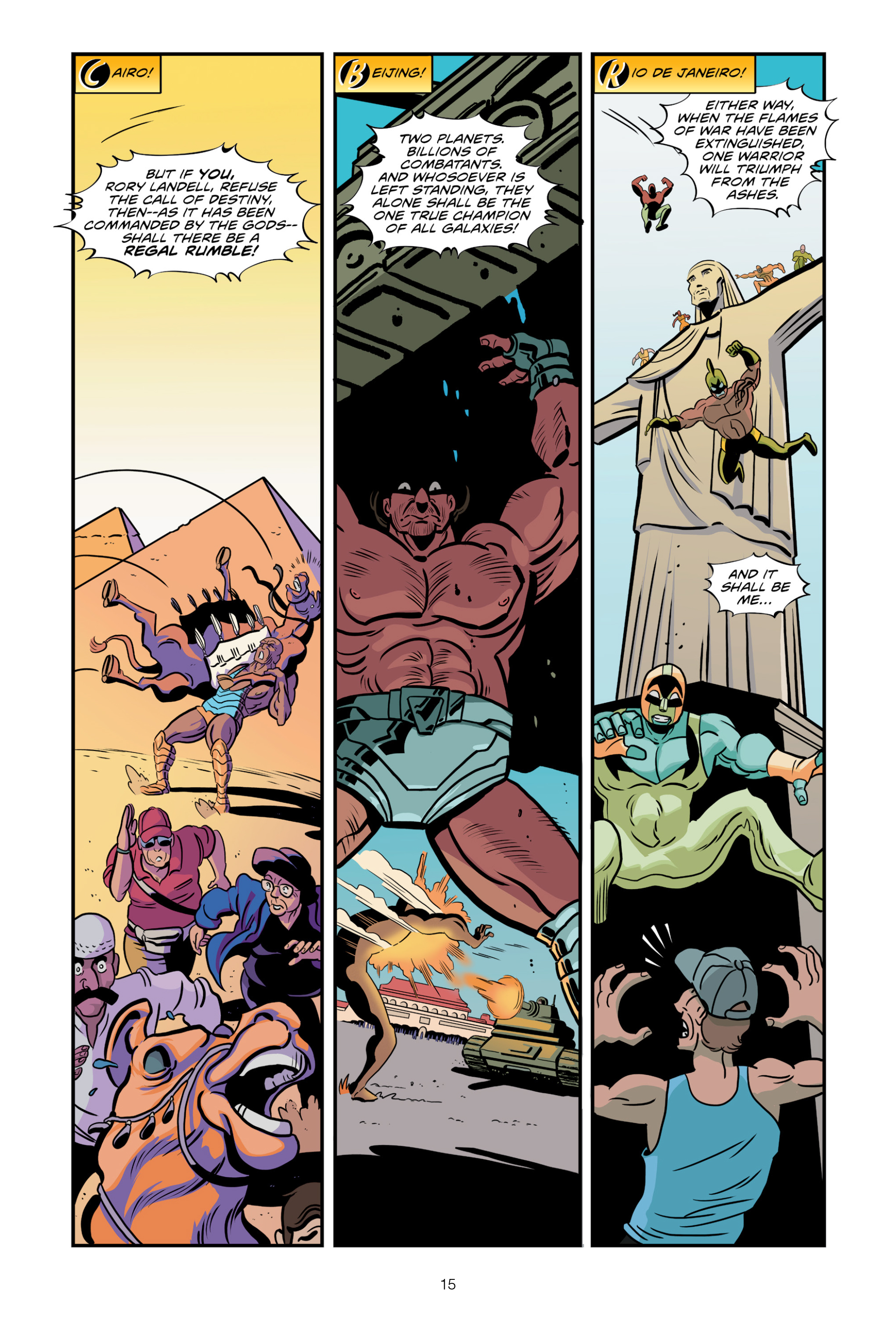 Read online Invasion from Planet Wrestletopia comic -  Issue #2 - 15