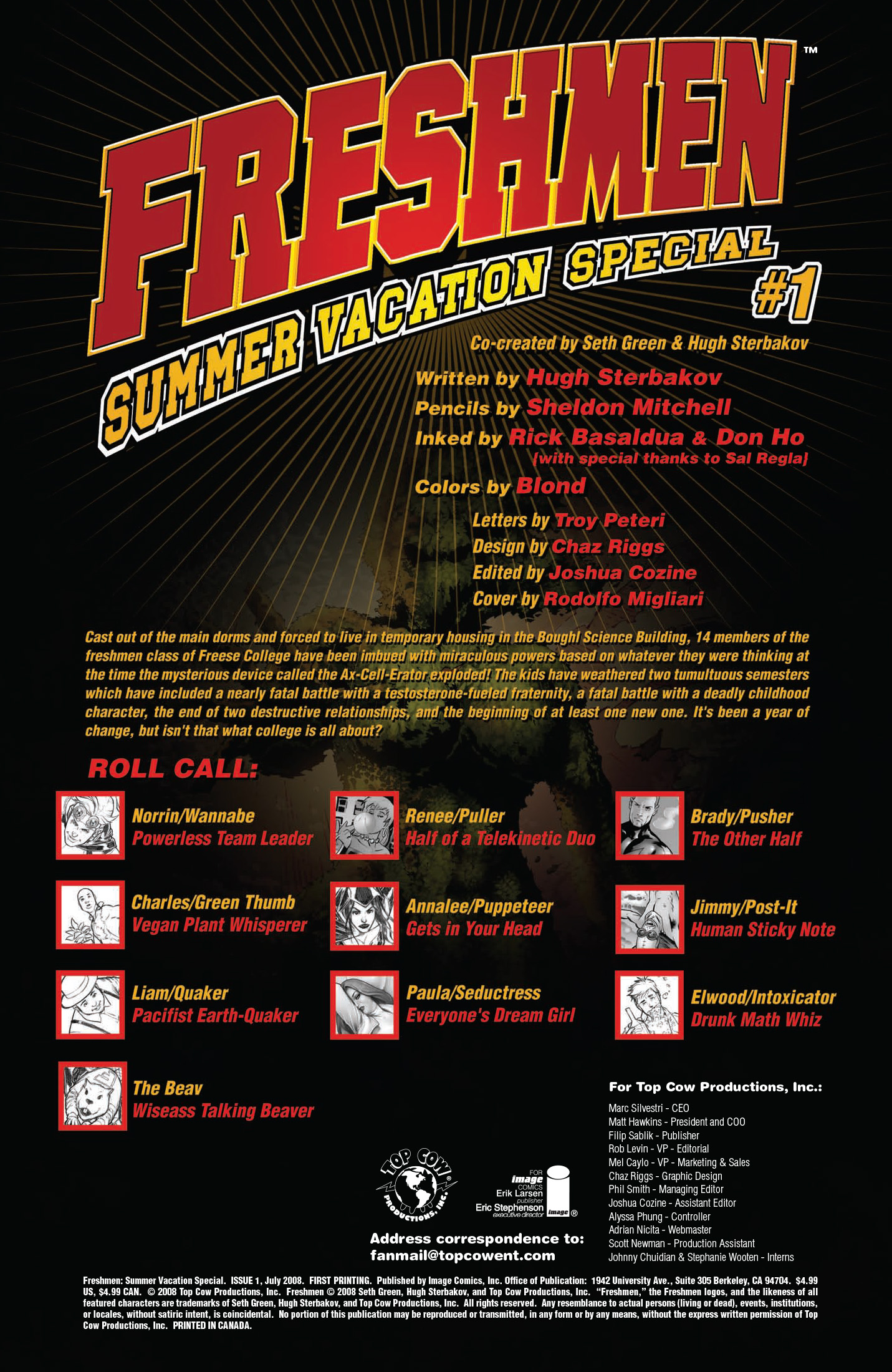 Read online Freshmen: Summer Vacation Special comic -  Issue # Full - 2