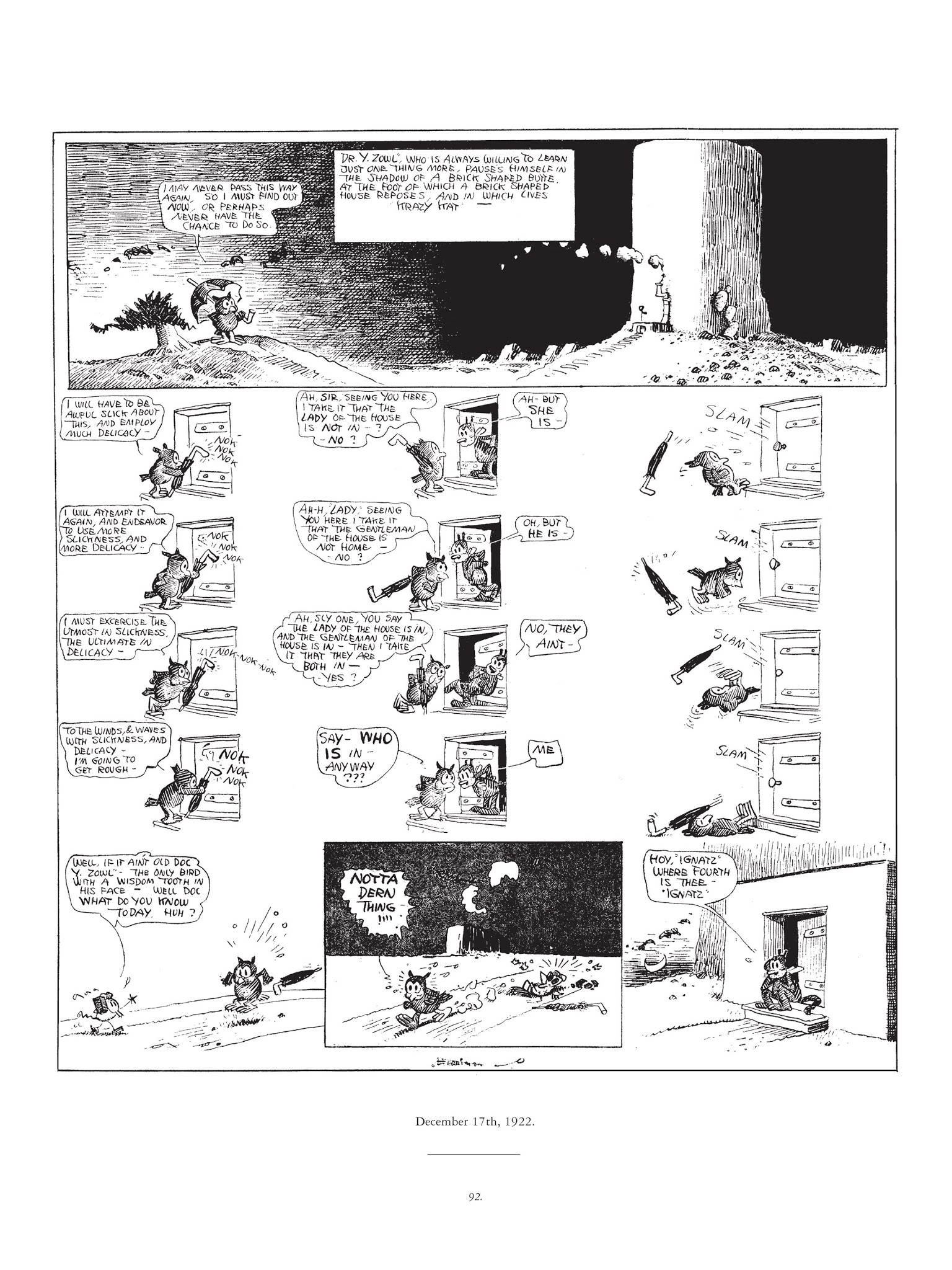 Read online Krazy & Ignatz comic -  Issue # TPB 3 - 92