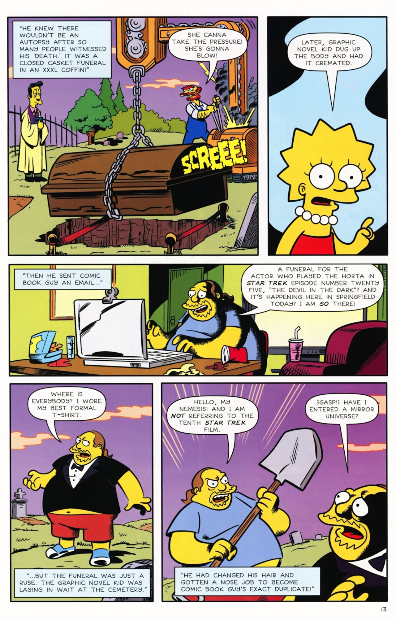 Read online Bongo Comics presents Comic Book Guy: The Comic Book comic -  Issue #5 - 15