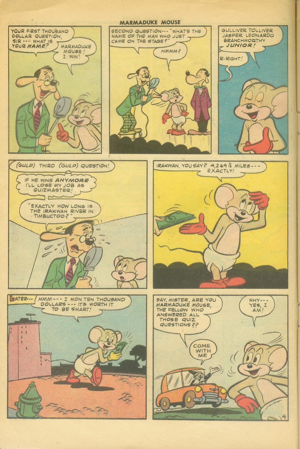 Read online Marmaduke Mouse comic -  Issue #64 - 6