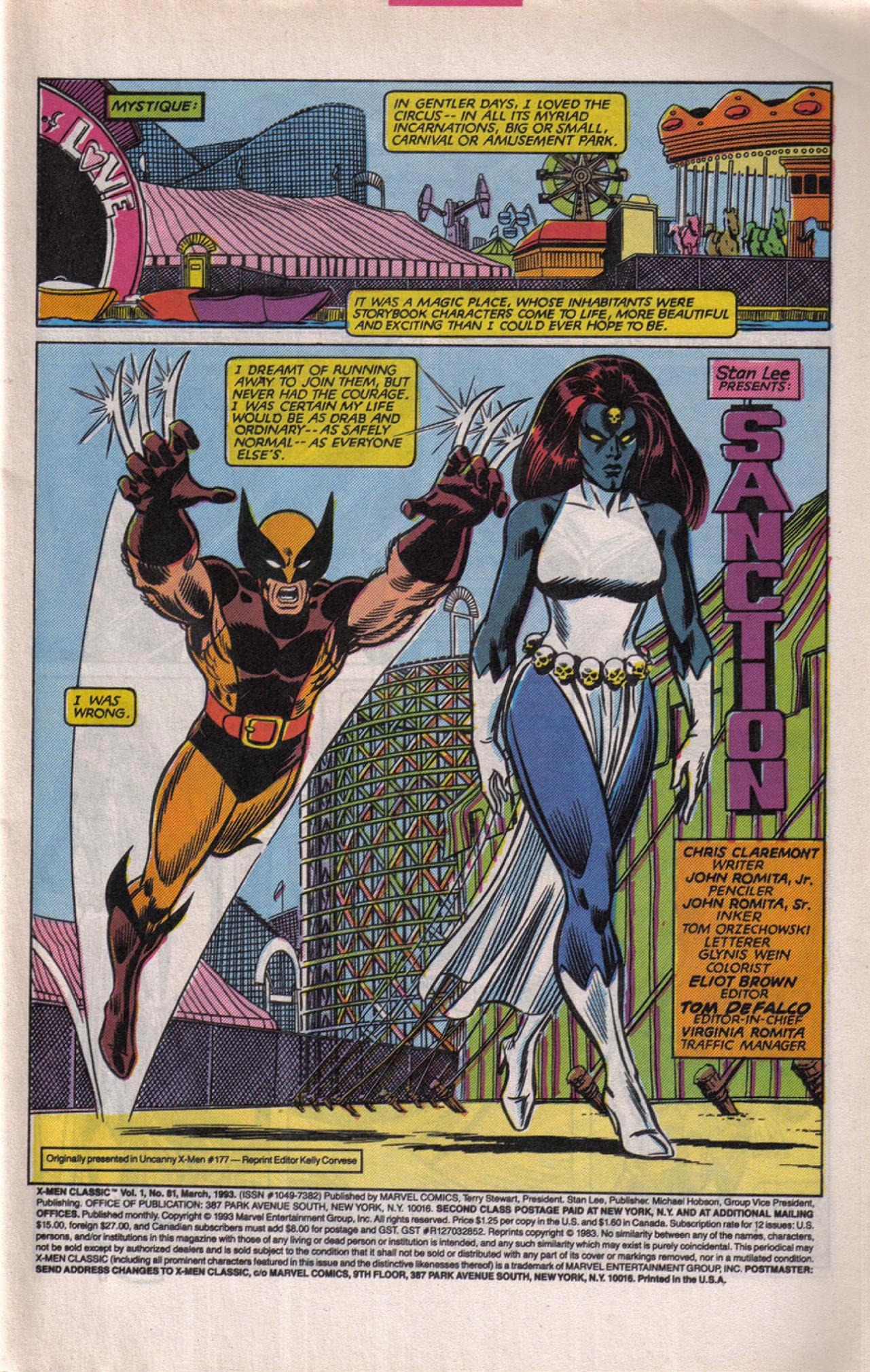 Read online X-Men Classic comic -  Issue #81 - 2