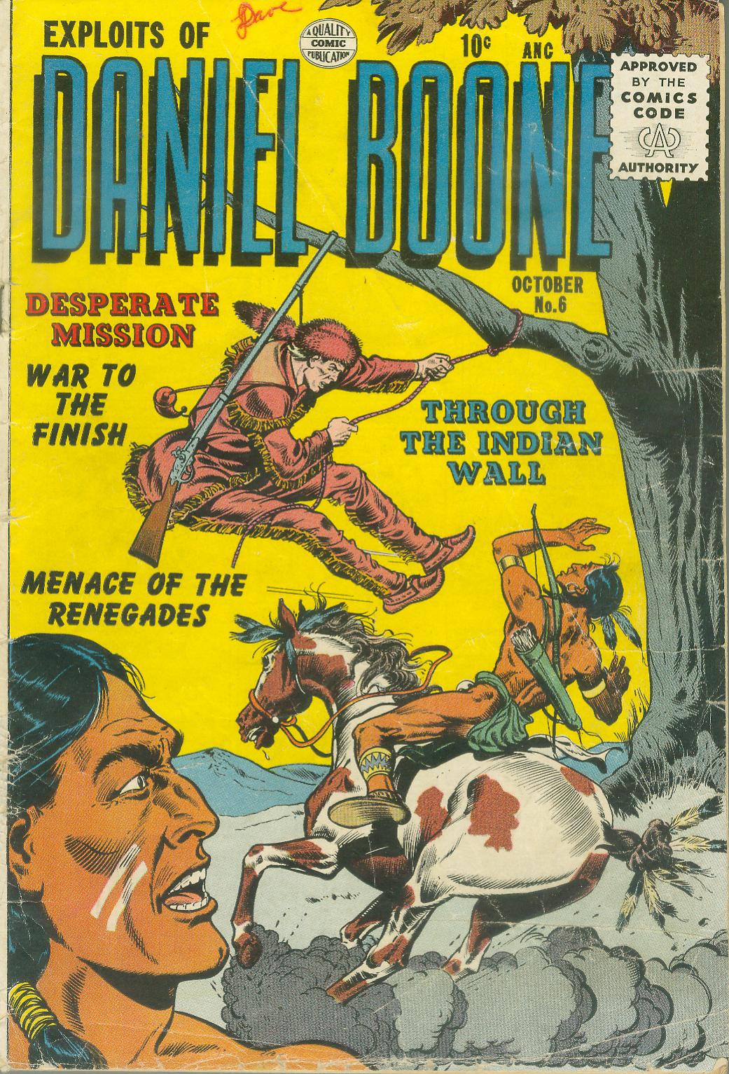 Read online Exploits of Daniel Boone comic -  Issue #6 - 1