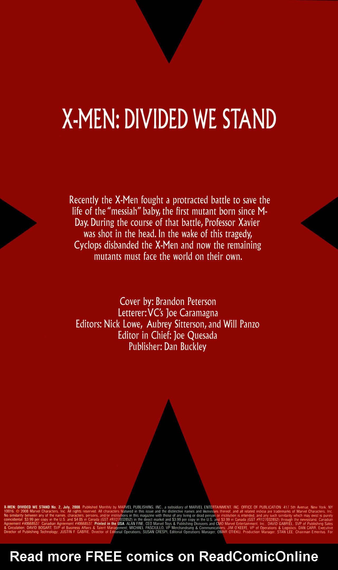 Read online X-Men: Divided We Stand comic -  Issue #2 - 2
