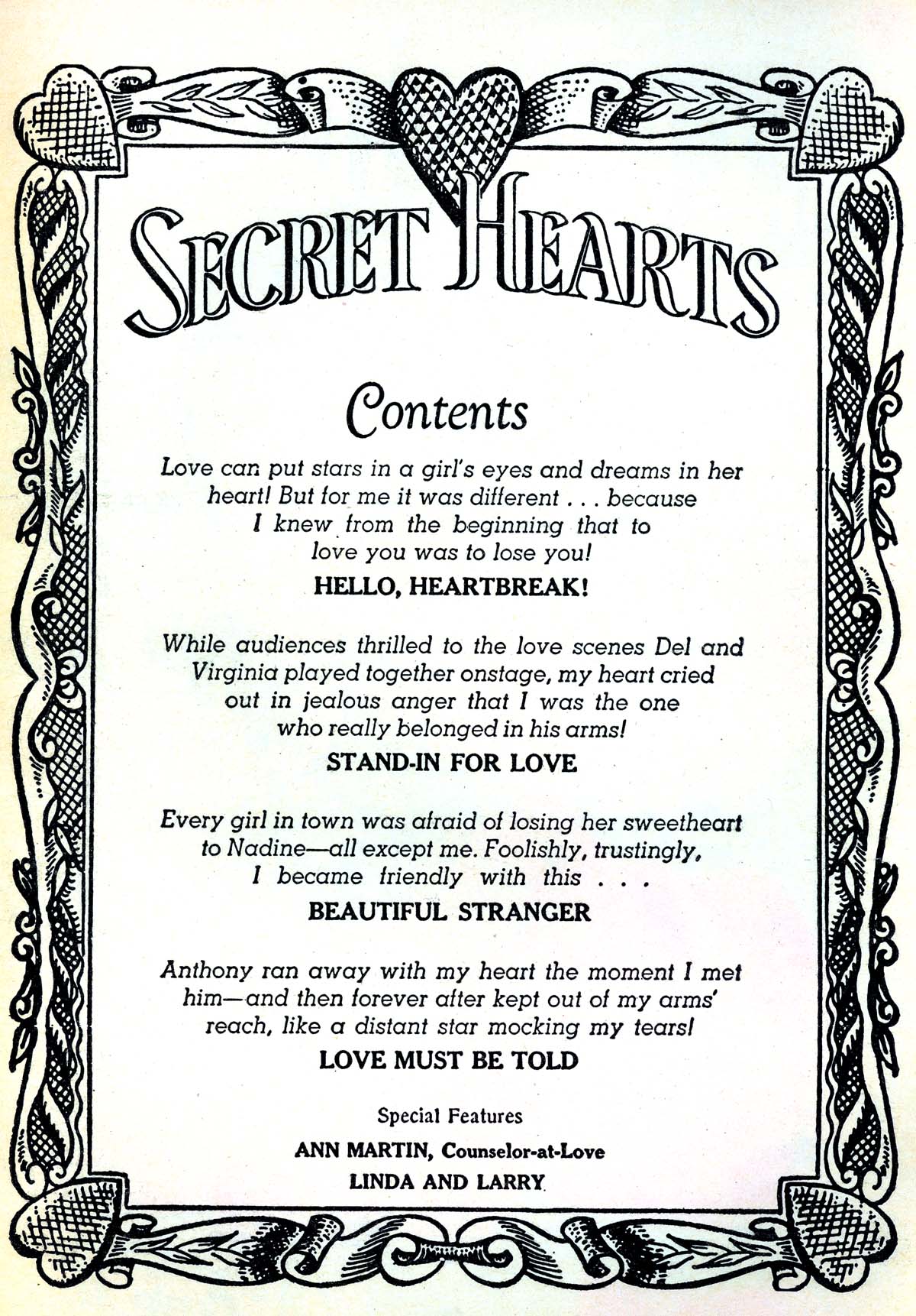 Read online Secret Hearts comic -  Issue #40 - 2