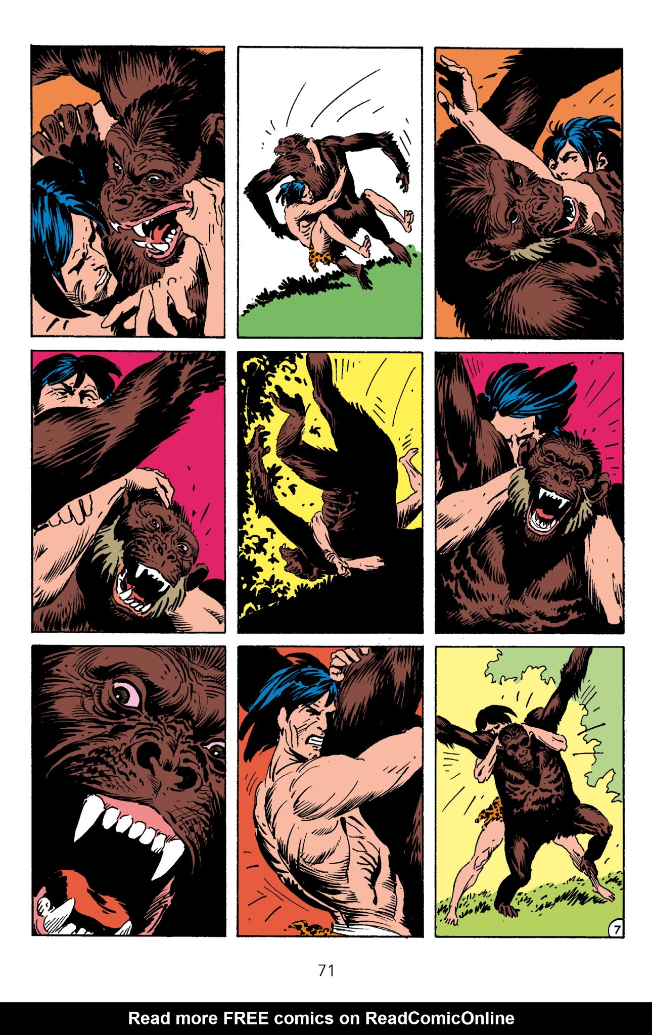Read online Edgar Rice Burroughs' Tarzan The Joe Kubert Years comic -  Issue # TPB 1 (Part 1) - 71
