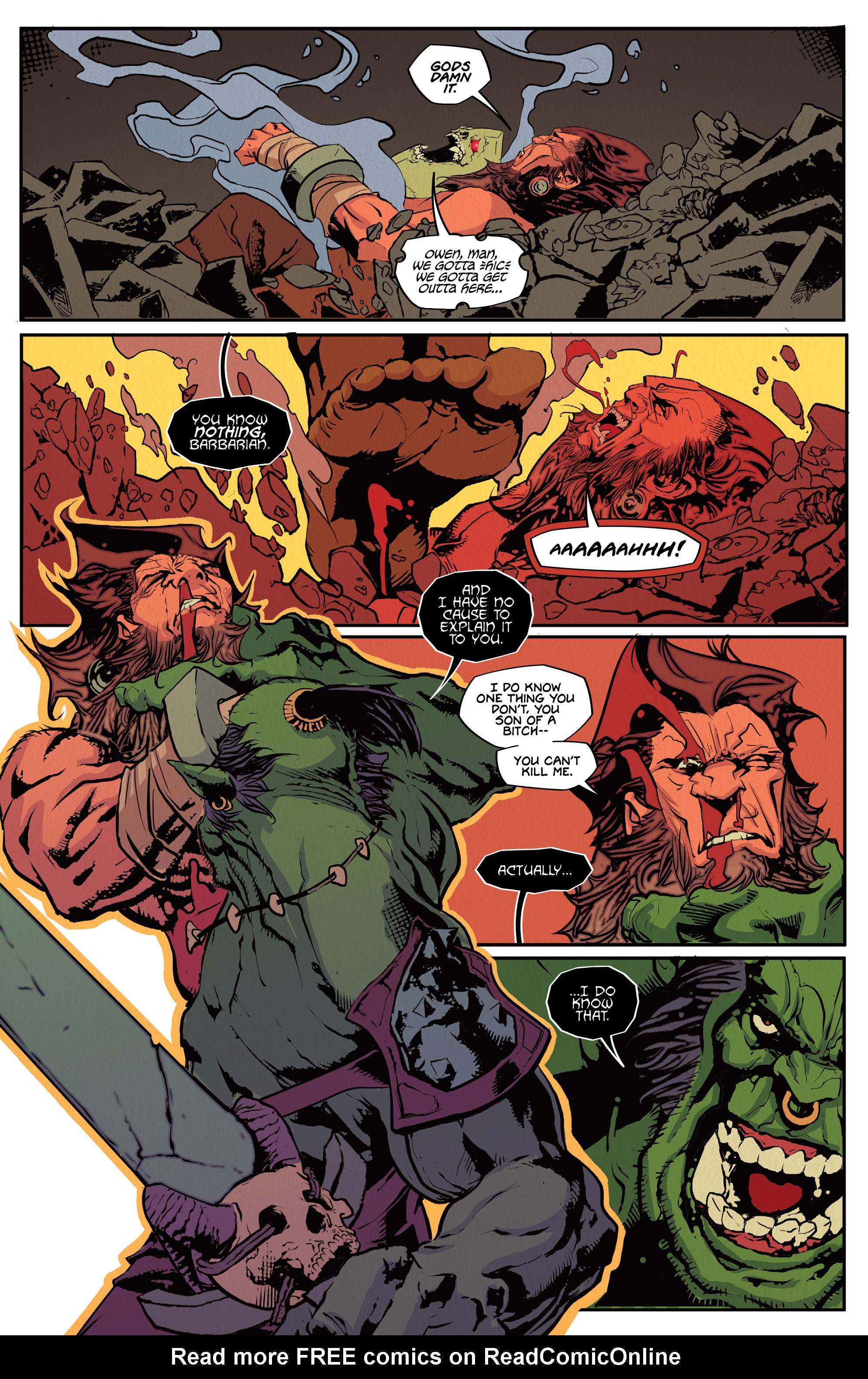 Read online Barbaric: Axe to Grind comic -  Issue #3 - 27