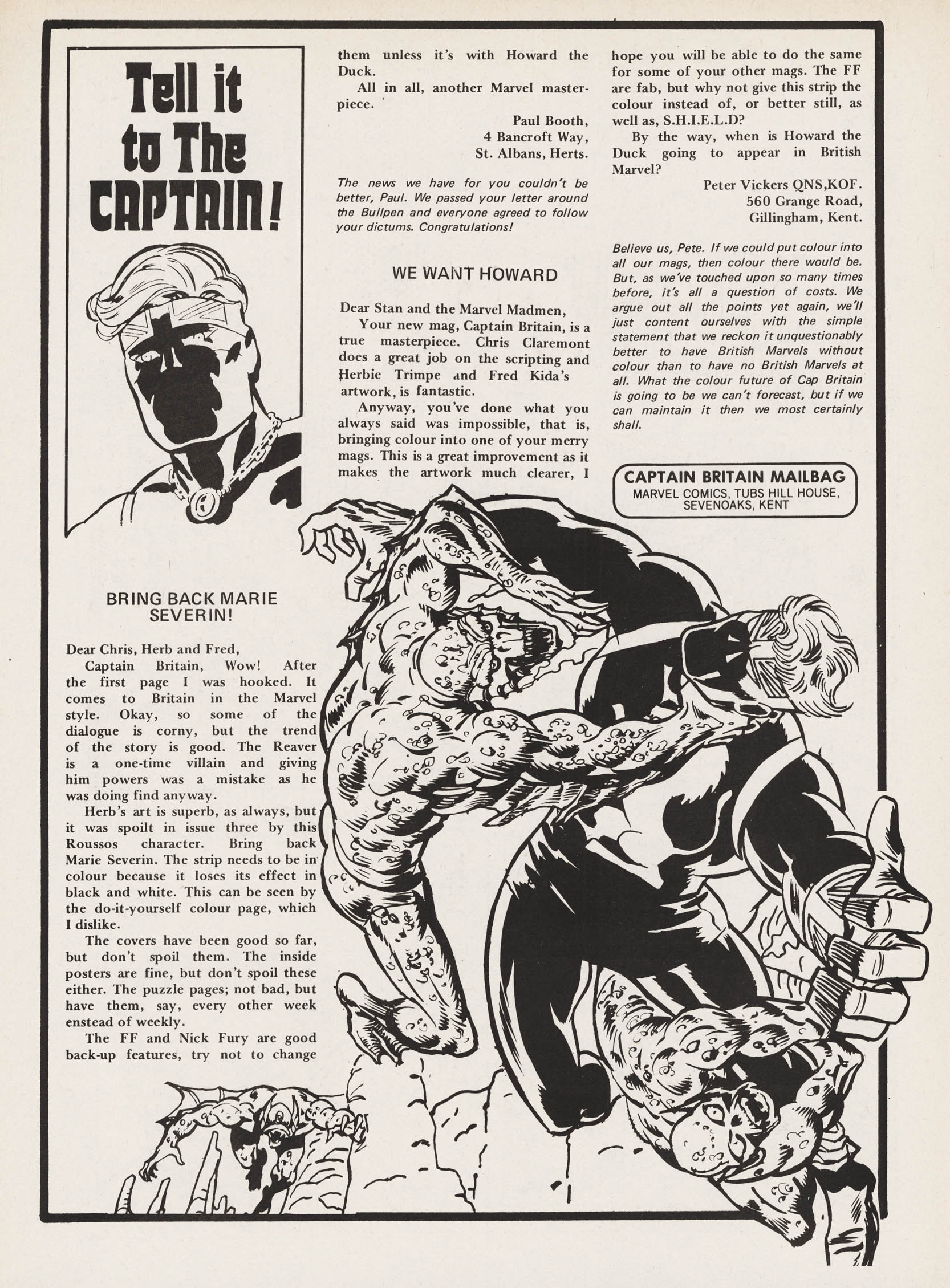 Read online Captain Britain (1976) comic -  Issue #20 - 22