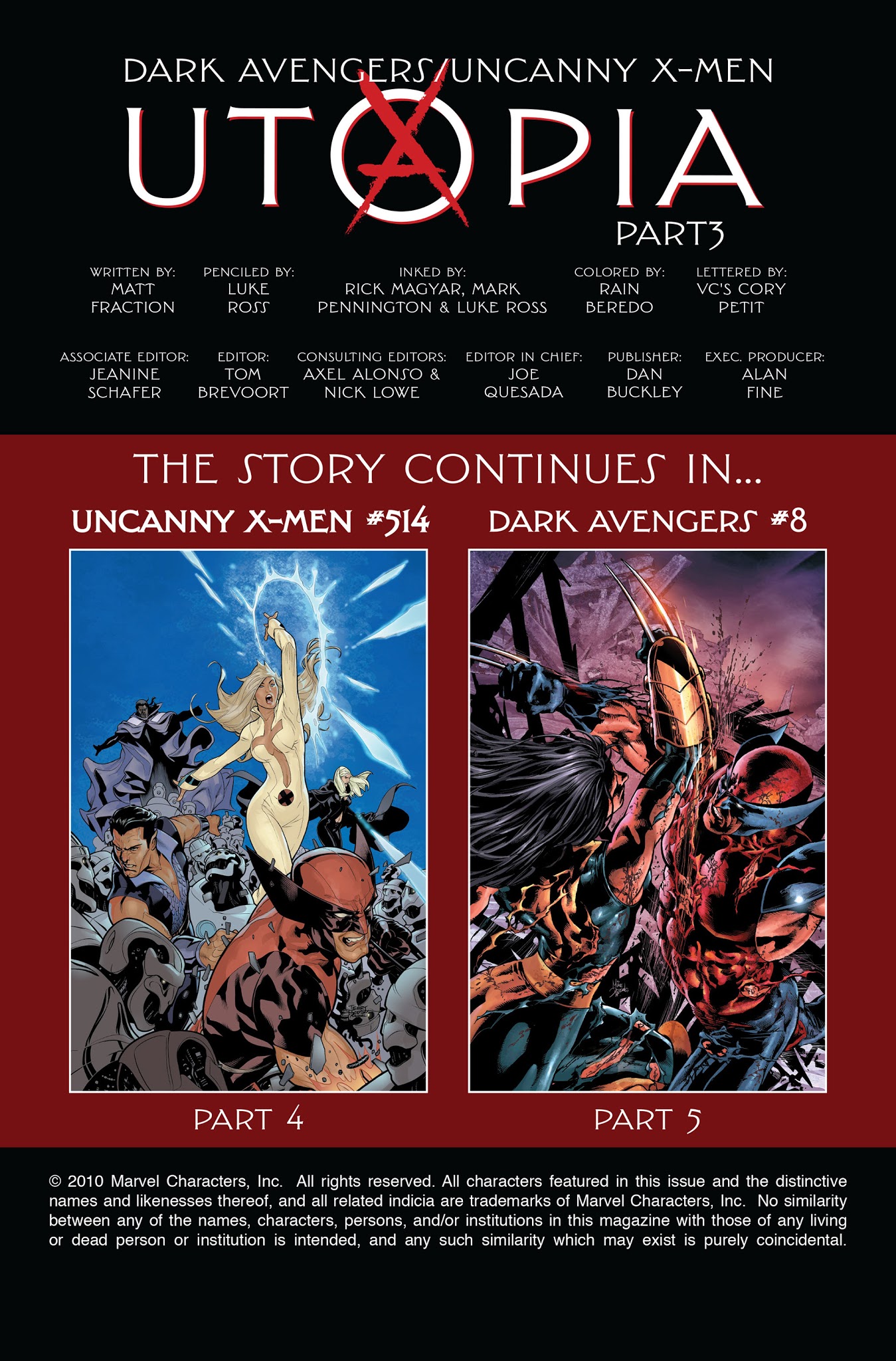 Read online Dark Avengers/Uncanny X-Men: Utopia comic -  Issue # TPB - 85