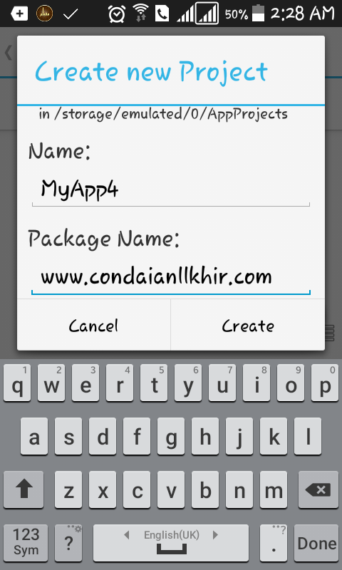 create android app