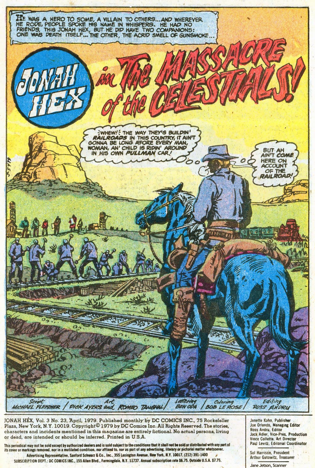Read online Jonah Hex (1977) comic -  Issue #23 - 3