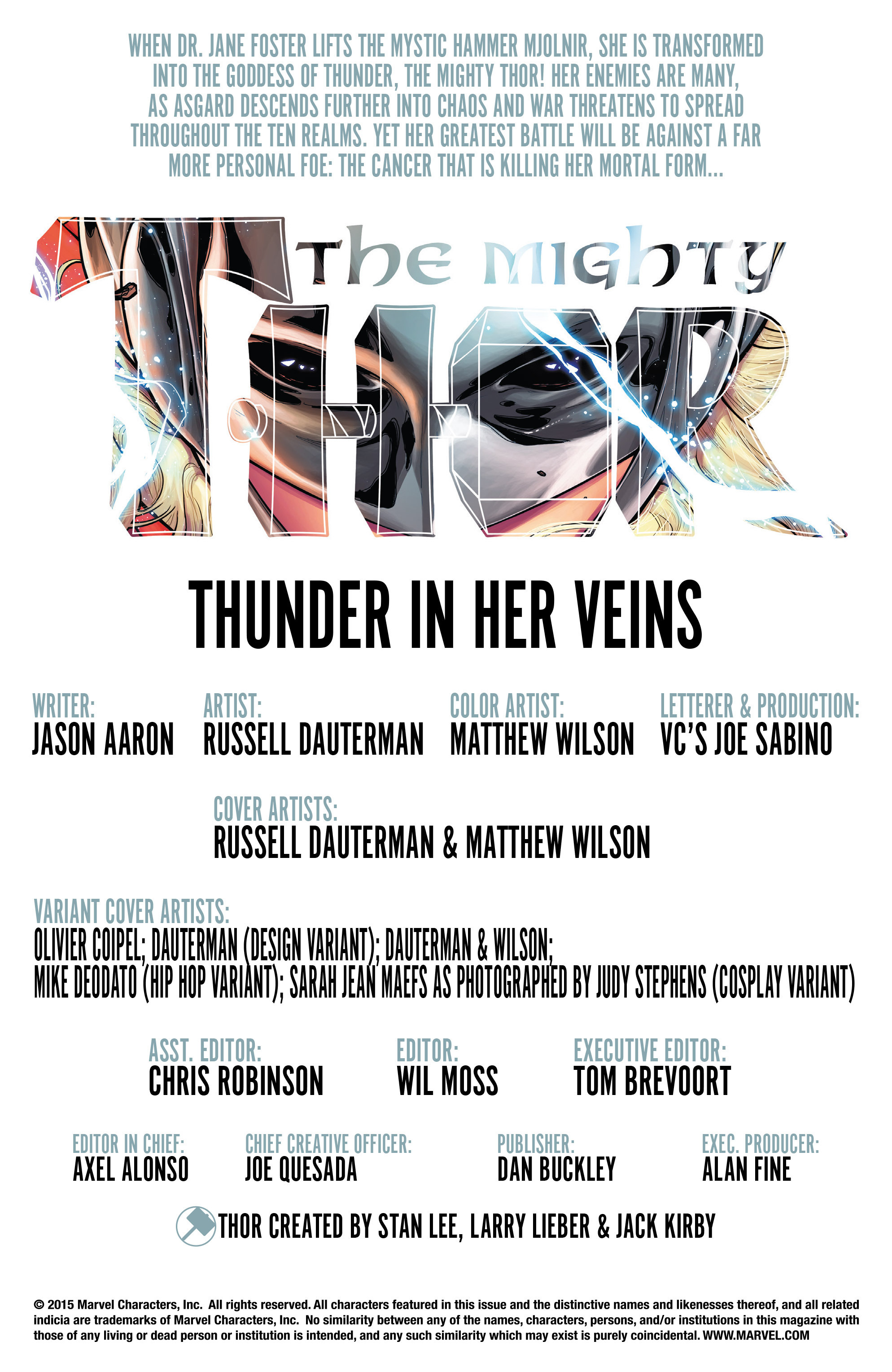 Read online Mighty Thor (2016) comic -  Issue #1 - 5