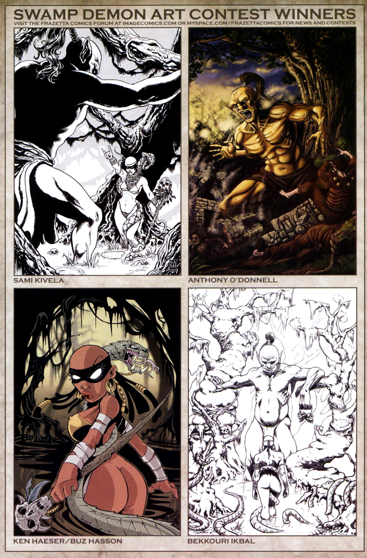 Read online Frank Frazetta's Swamp Demon comic -  Issue # Full - 28