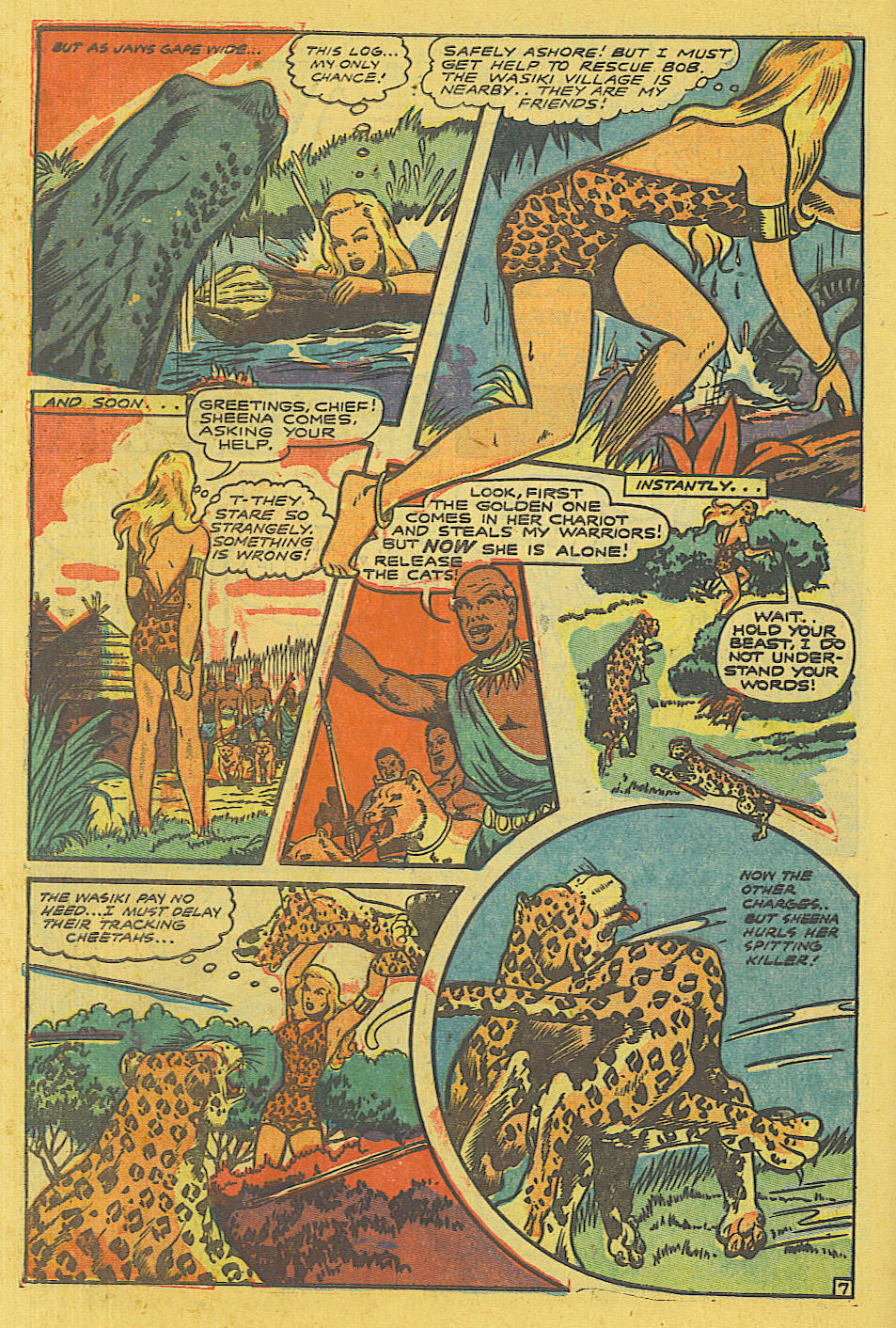 Read online Sheena, Queen of the Jungle (1942) comic -  Issue #13 - 9