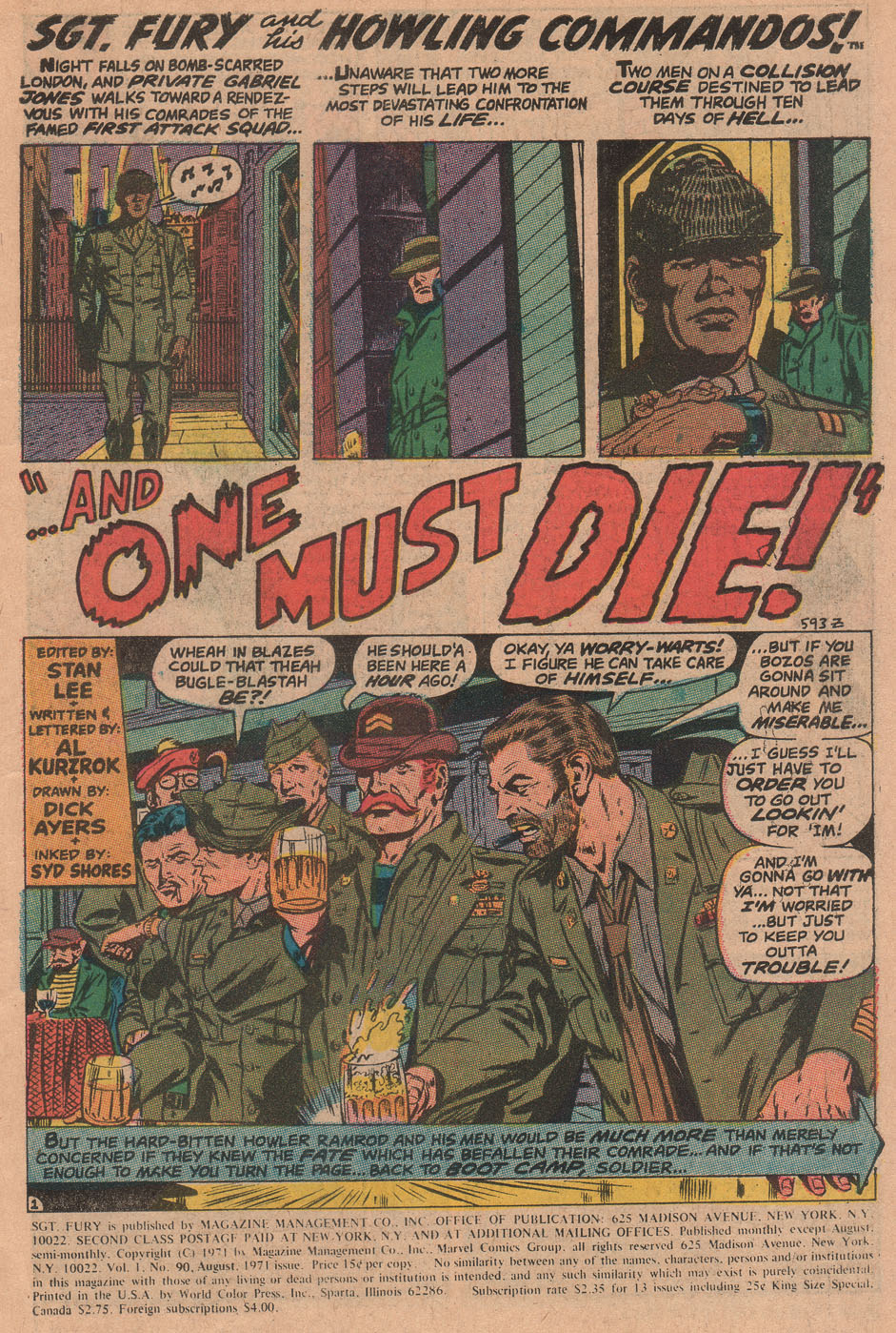 Read online Sgt. Fury comic -  Issue #90 - 3
