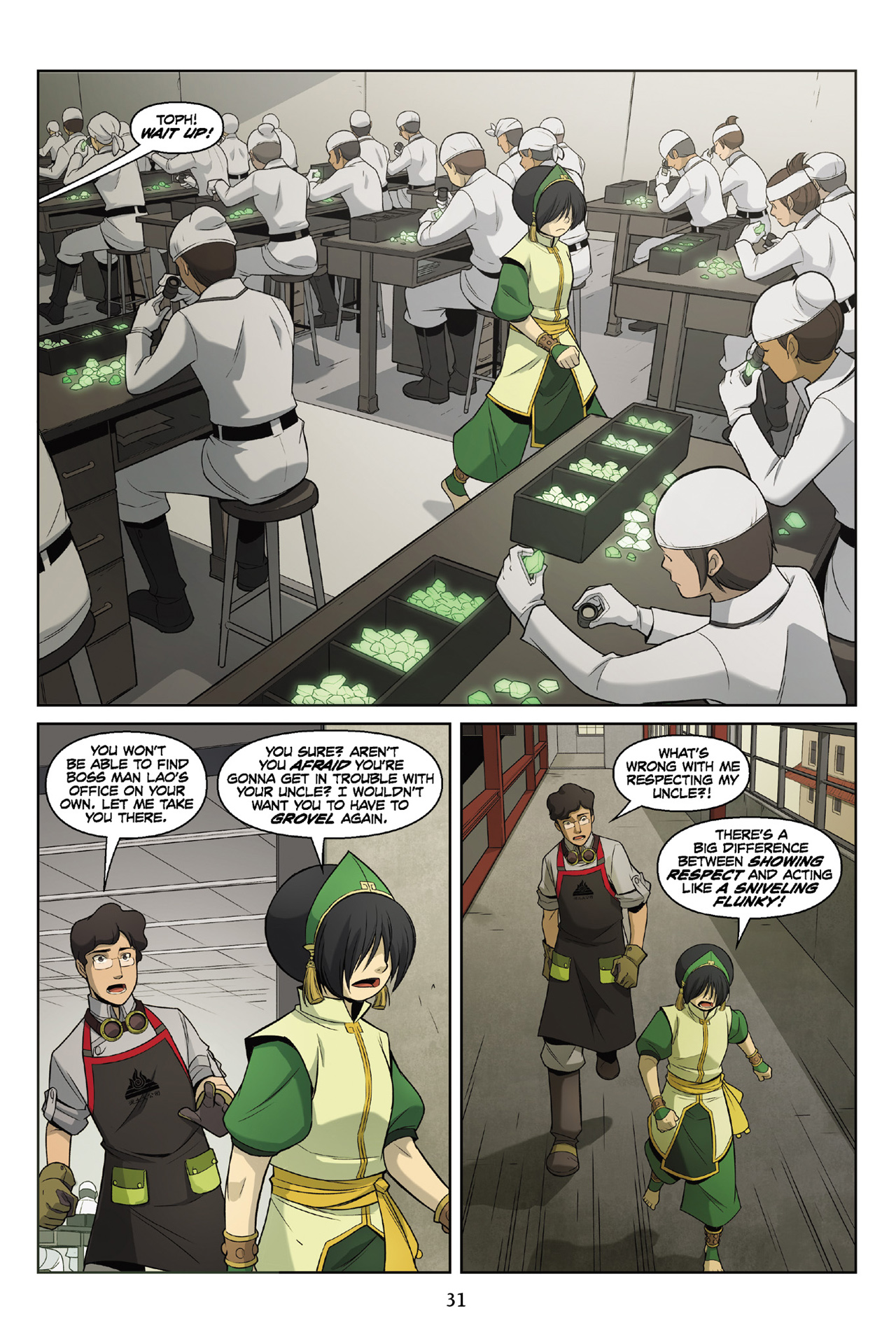 Read online Nickelodeon Avatar: The Last Airbender - The Rift comic -  Issue # Part 2 - 32