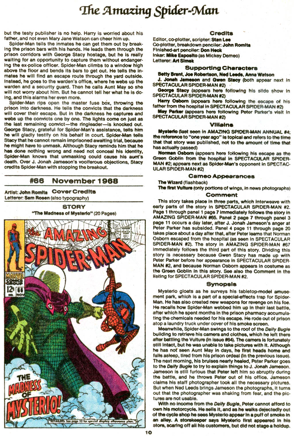 Read online The Official Marvel Index to The Amazing Spider-Man comic -  Issue #3 - 12