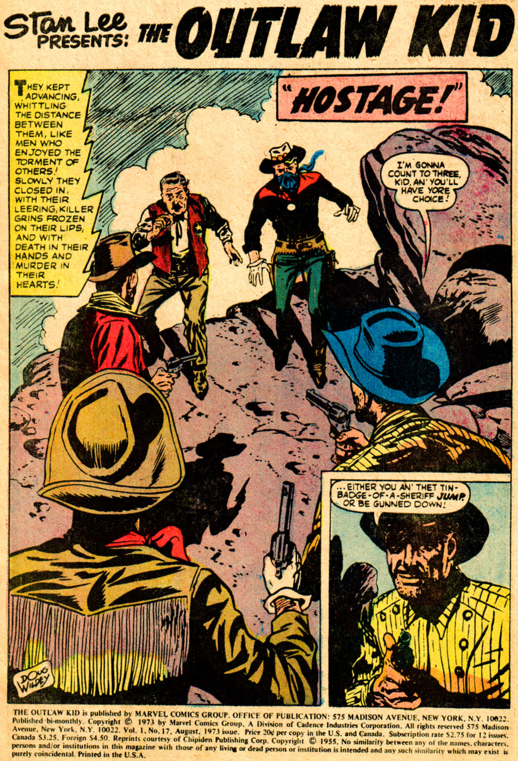Read online The Outlaw Kid (1970) comic -  Issue #17 - 2