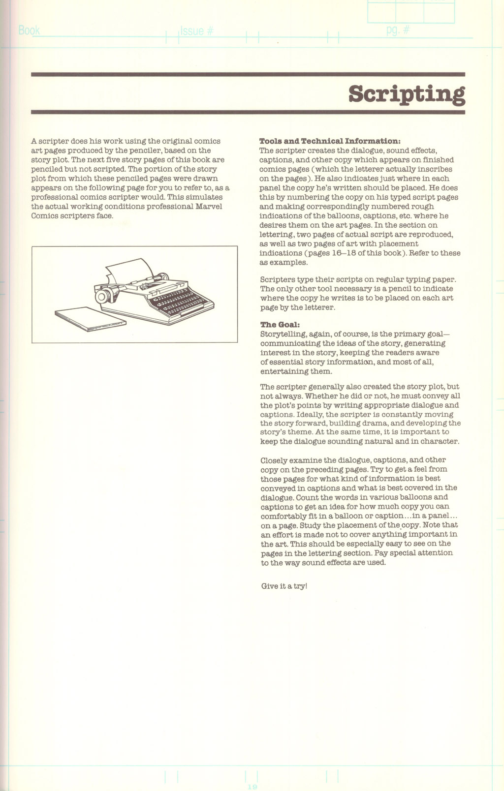 Read online The Official Marvel Comics Try-Out Book comic -  Issue # Full - 20