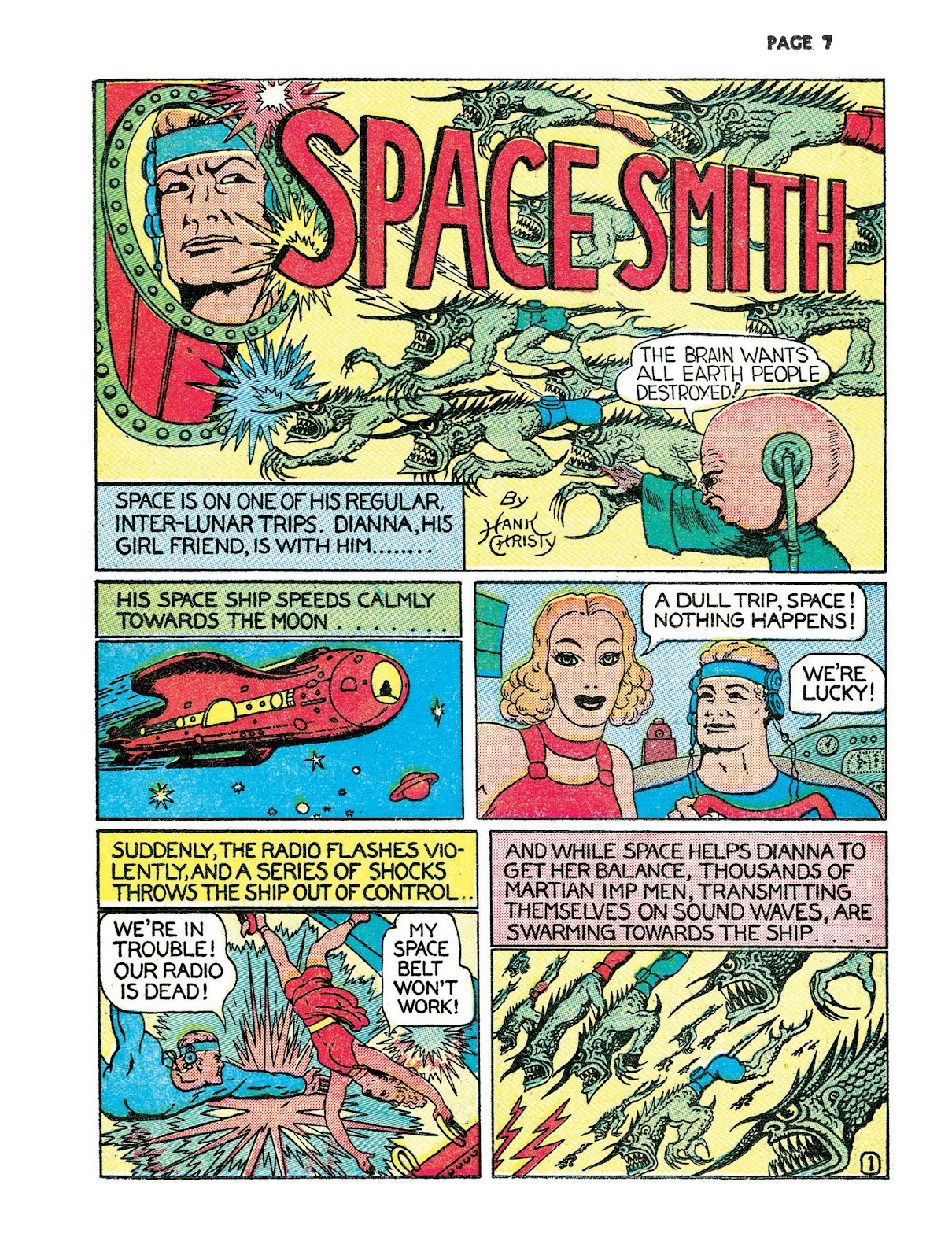 Turn Loose Our Death Rays and Kill Them All!: The Complete Works of Fletcher Hanks issue TPB (Part 1) - Page 37