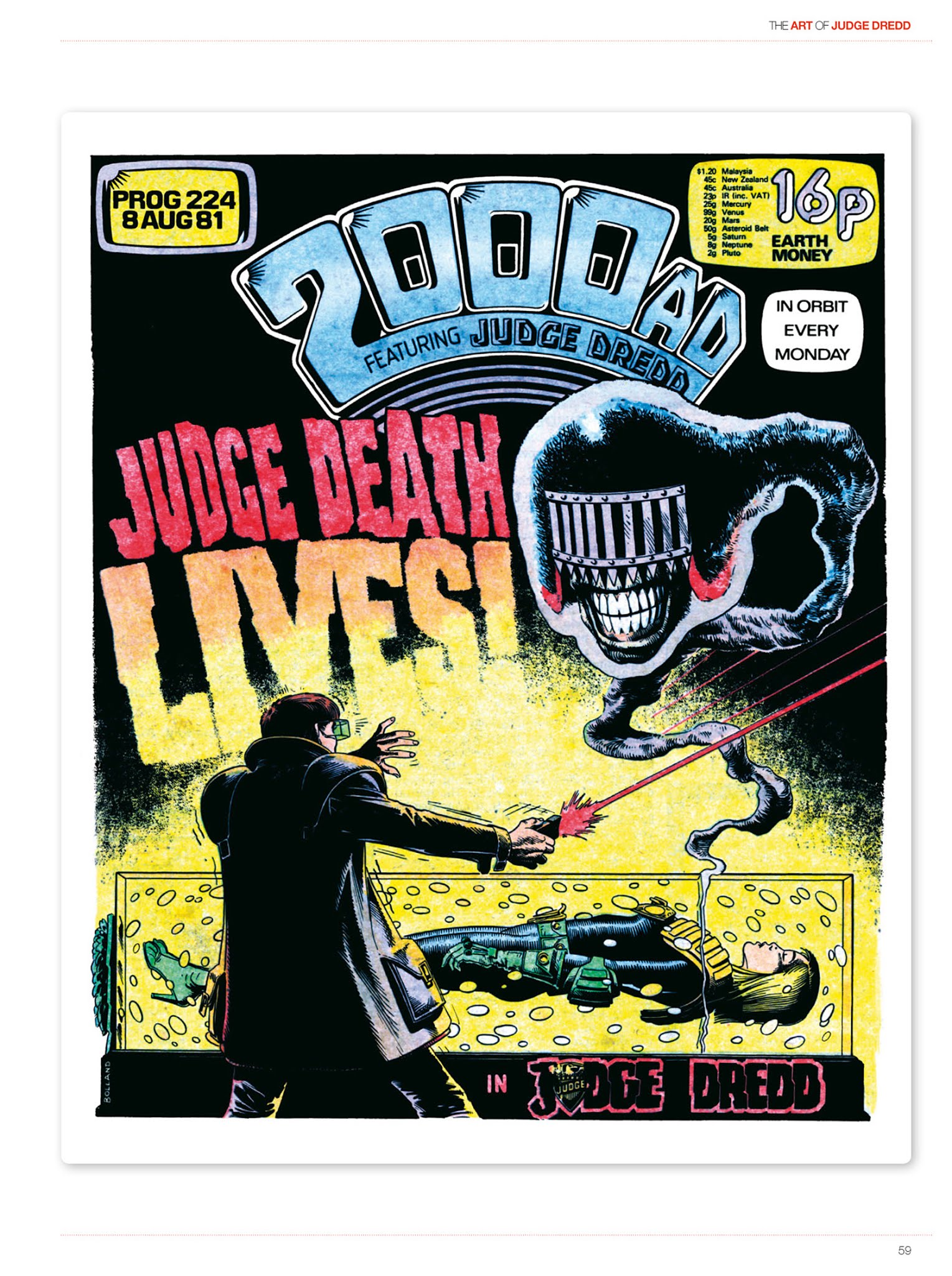 Read online The Art of Judge Dredd: Featuring 35 Years of Zarjaz Covers comic -  Issue # TPB (Part 1) - 59