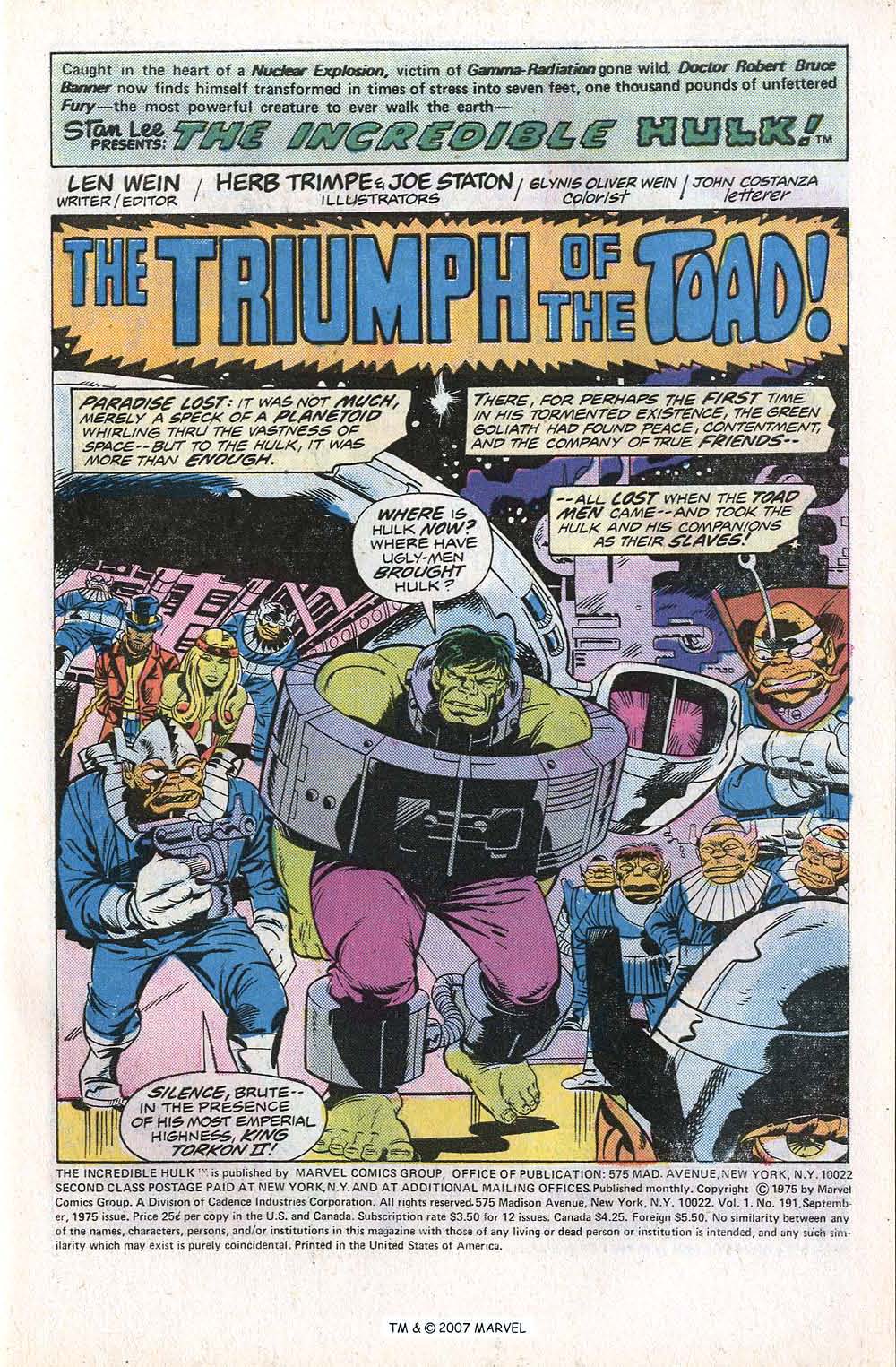 Read online The Incredible Hulk (1968) comic -  Issue #191 - 3