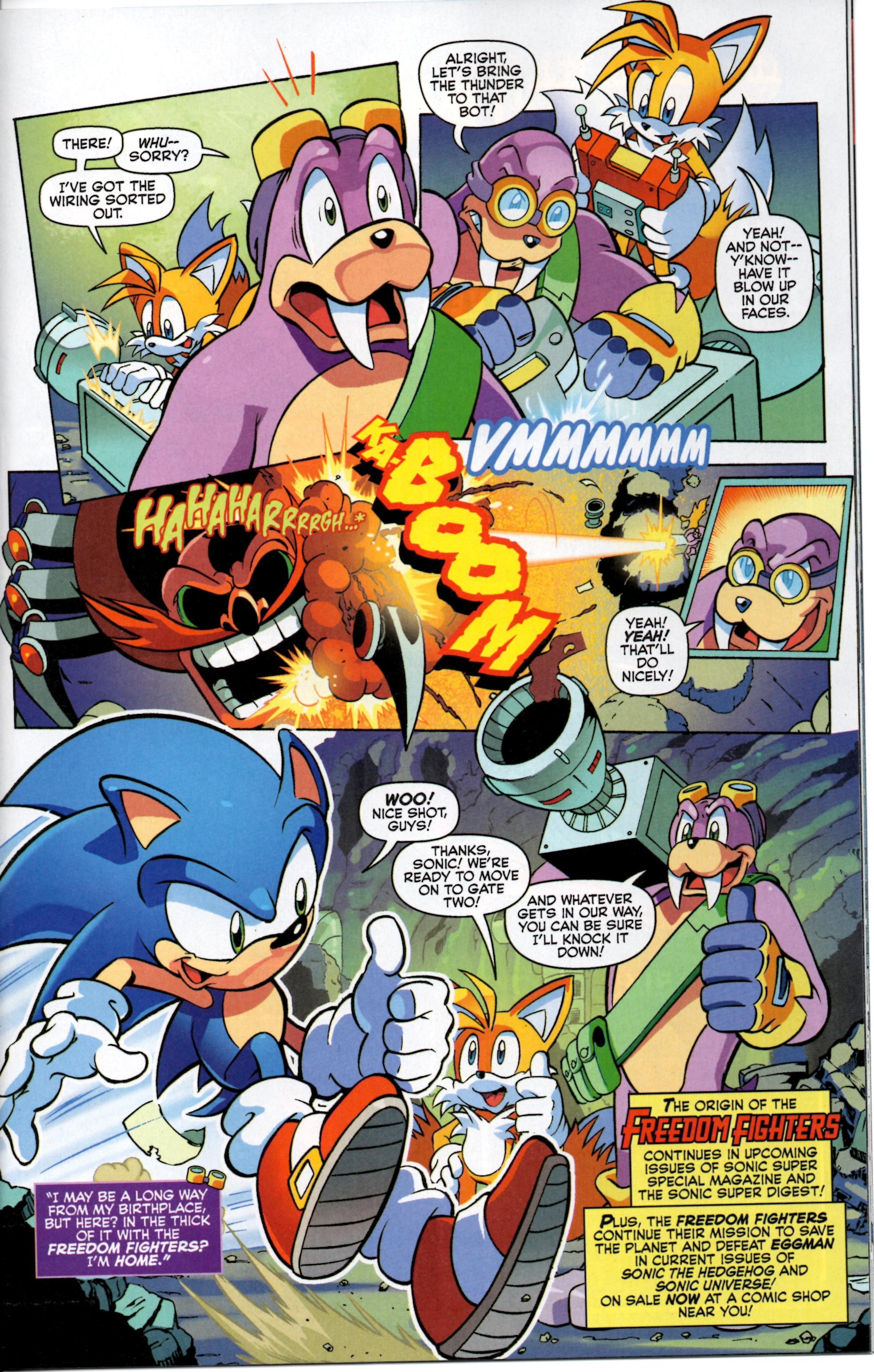 Read online Free Comic Book Day 2014 comic -  Issue # Archie Sonic the Hedgehog - Sonic Comic Origins - 12