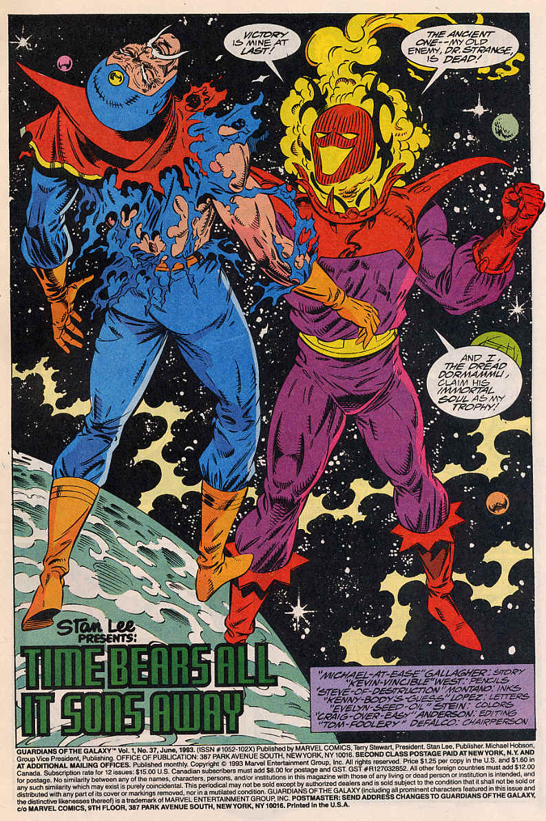 Read online Guardians of the Galaxy (1990) comic -  Issue #37 - 2