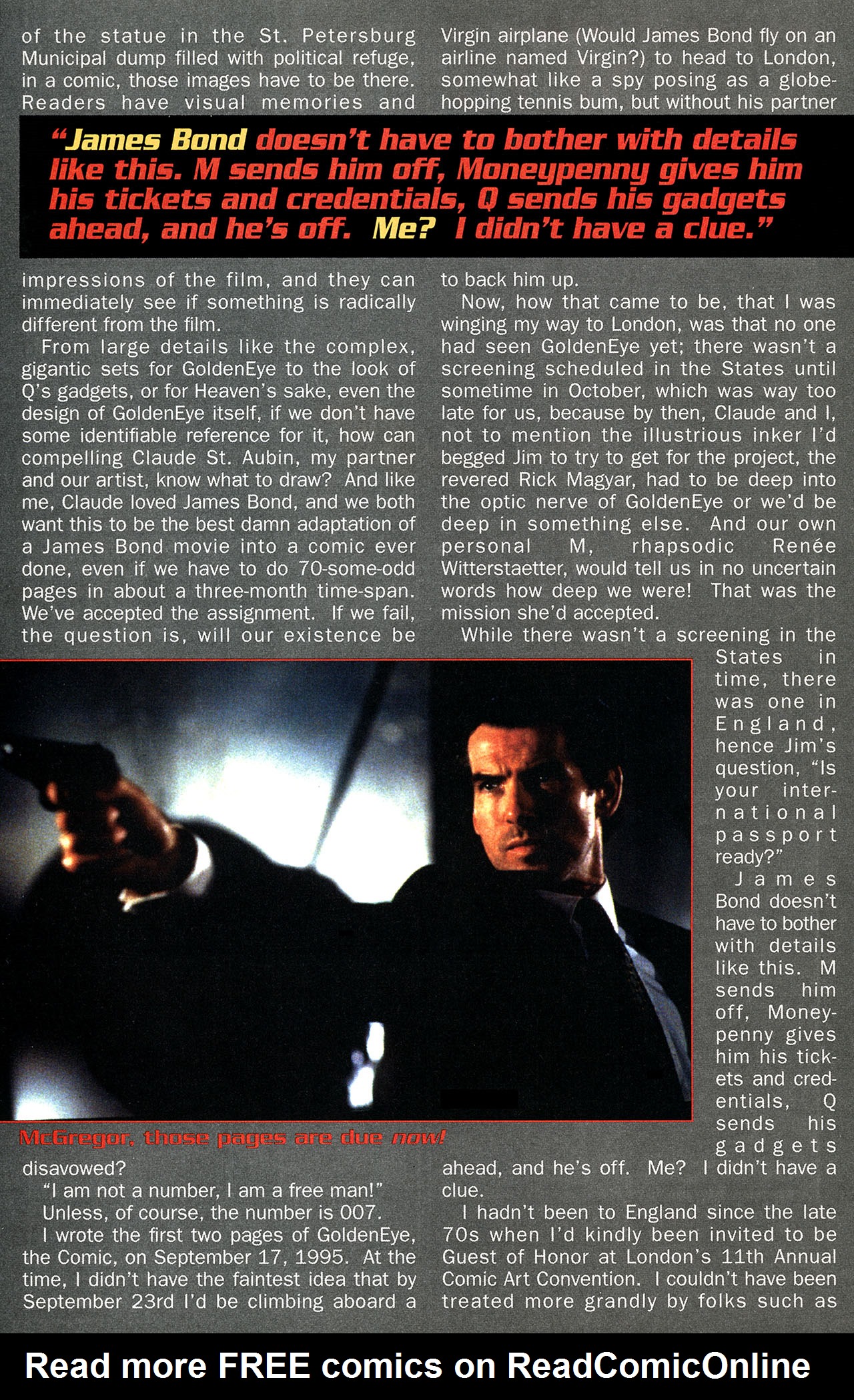 Read online James Bond 007 Goldeneye comic -  Issue #1 - 30
