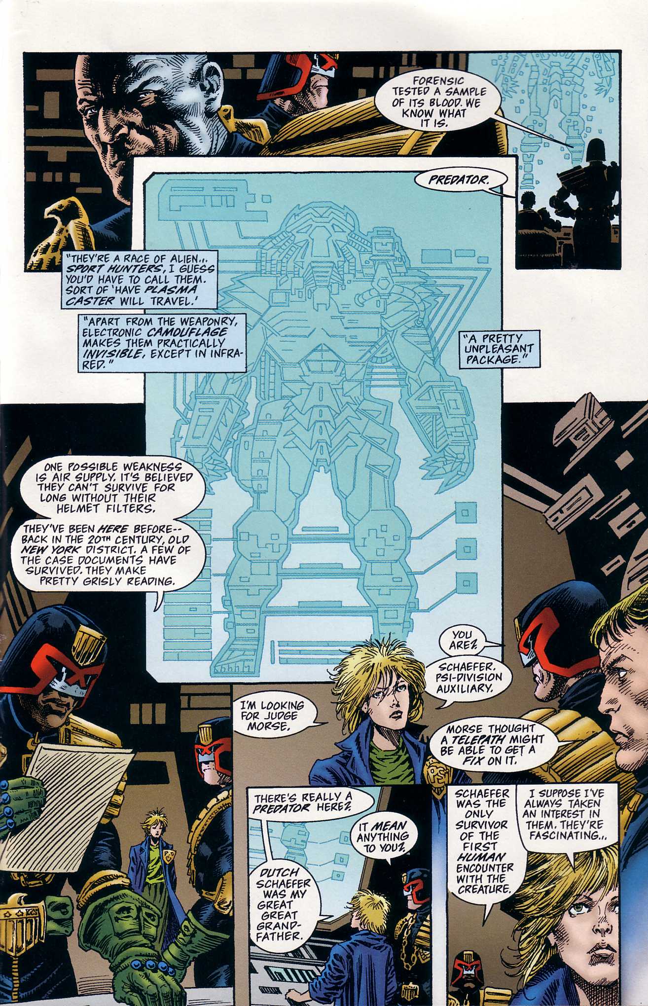 Read online Predator Versus Judge Dredd comic -  Issue #1 - 21