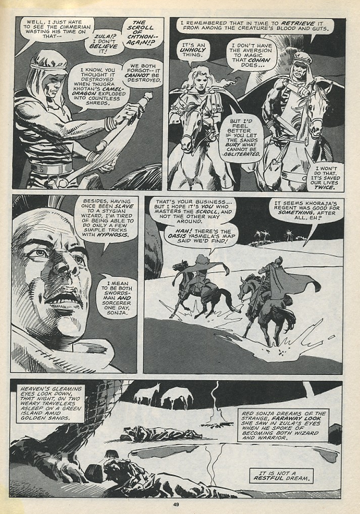 Read online The Savage Sword Of Conan comic -  Issue #194 - 51