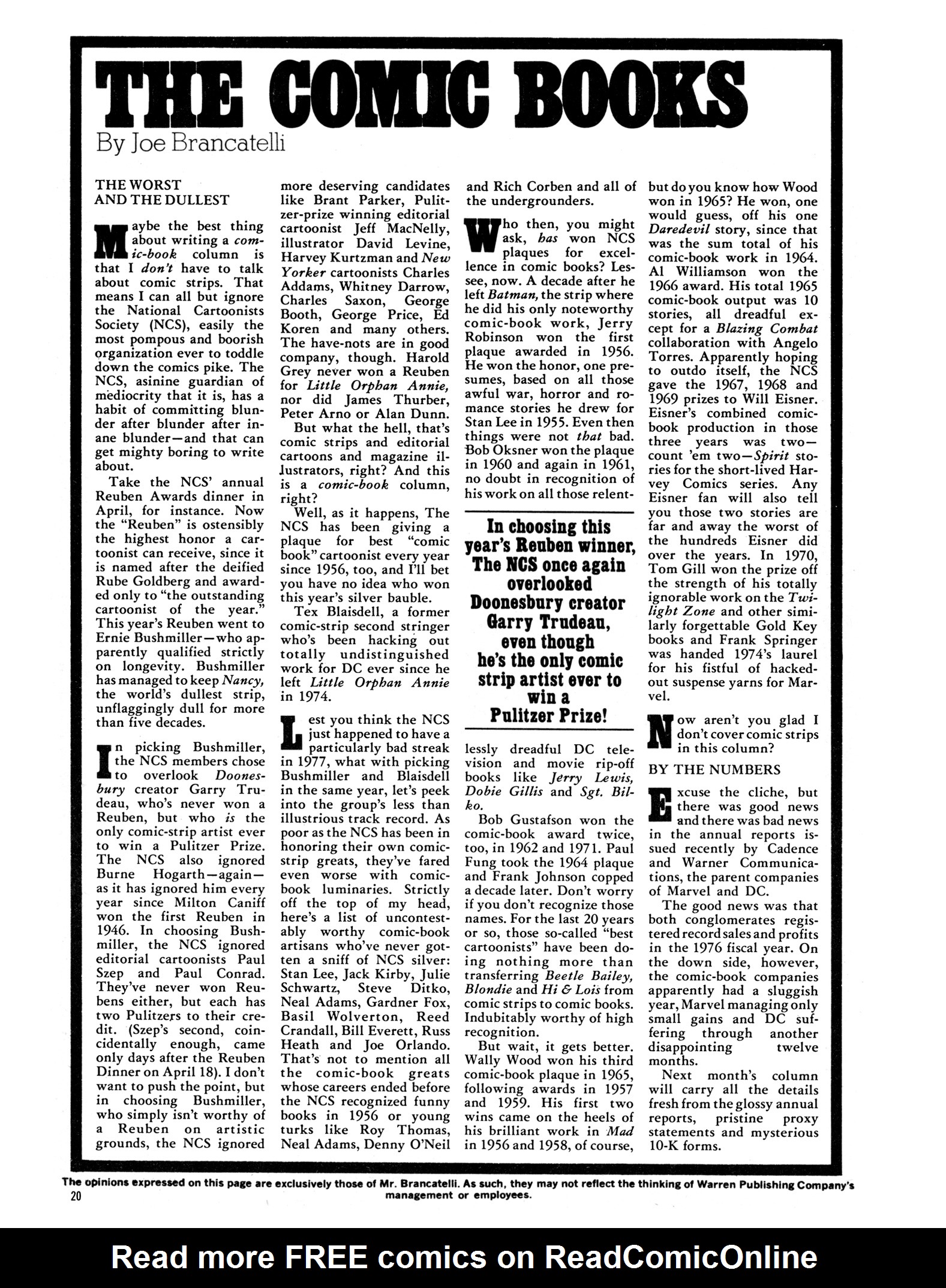 Read online Eerie Archives comic -  Issue # TPB 18 - 21