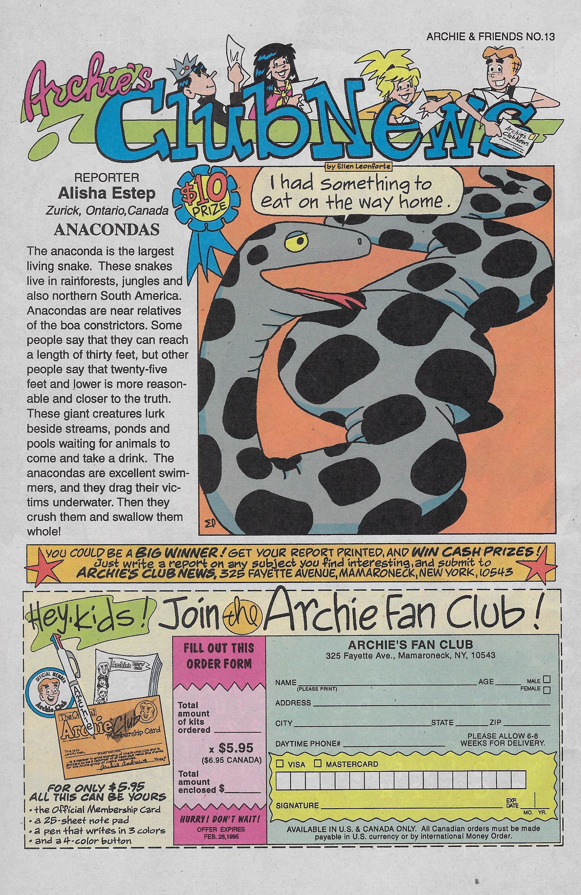 Read online Archie & Friends (1992) comic -  Issue #13 - 26