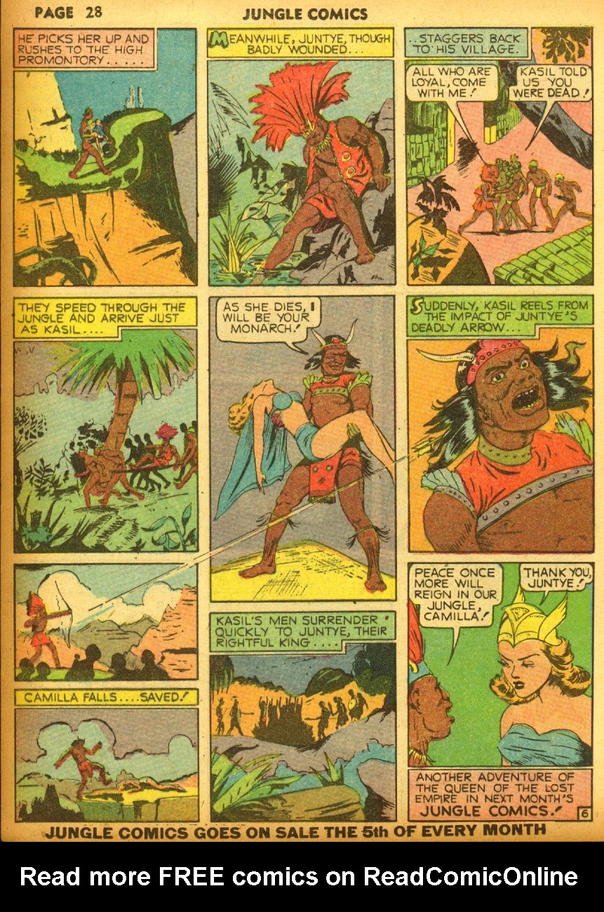 Read online Jungle Comics comic -  Issue #17 - 30