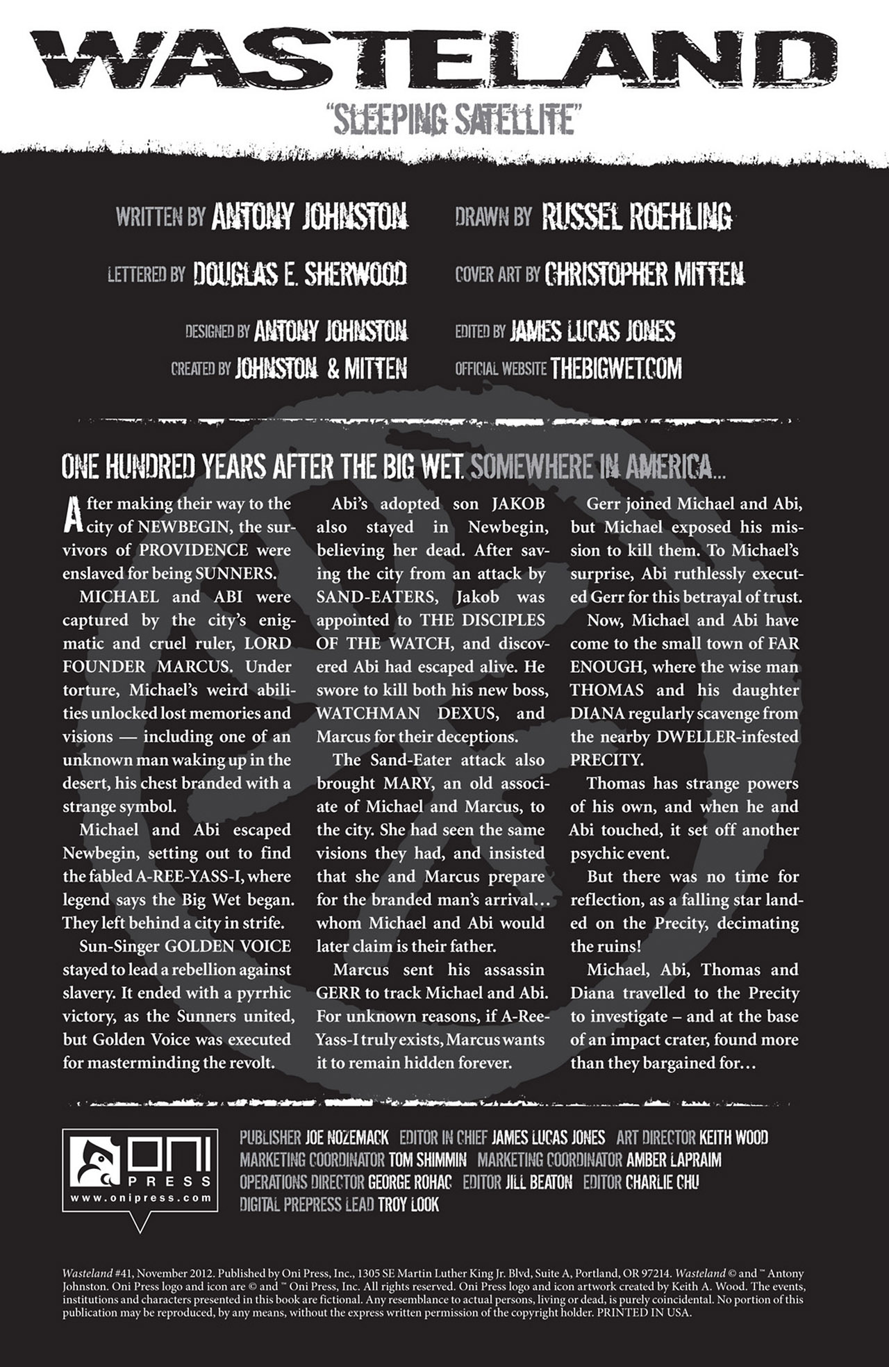 Read online Wasteland (2006) comic -  Issue #41 - 2