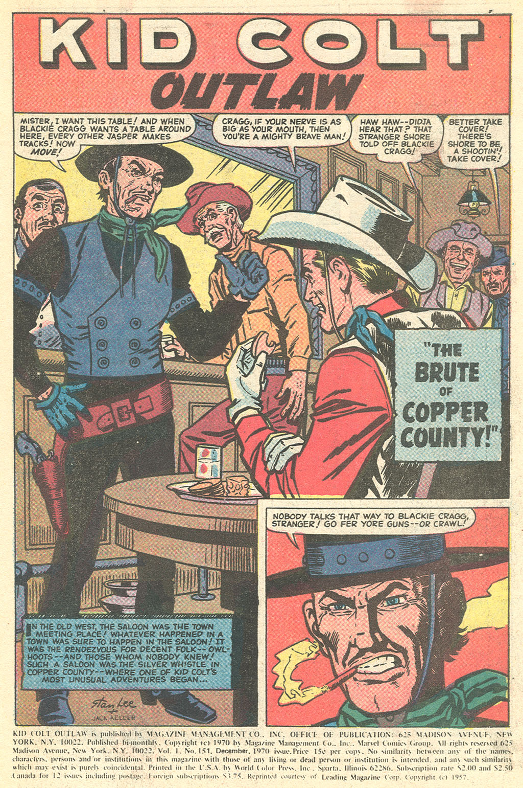 Read online Kid Colt Outlaw comic -  Issue #151 - 3