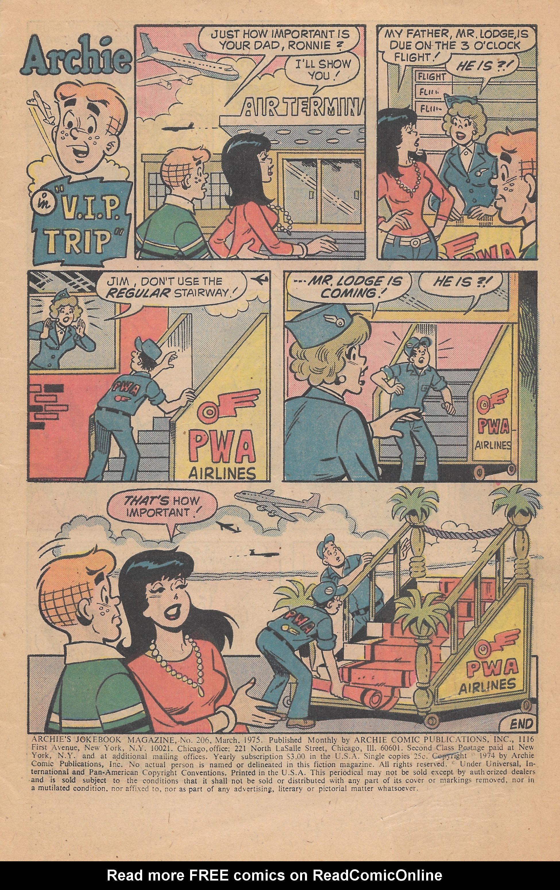 Read online Archie's Joke Book Magazine comic -  Issue #206 - 3