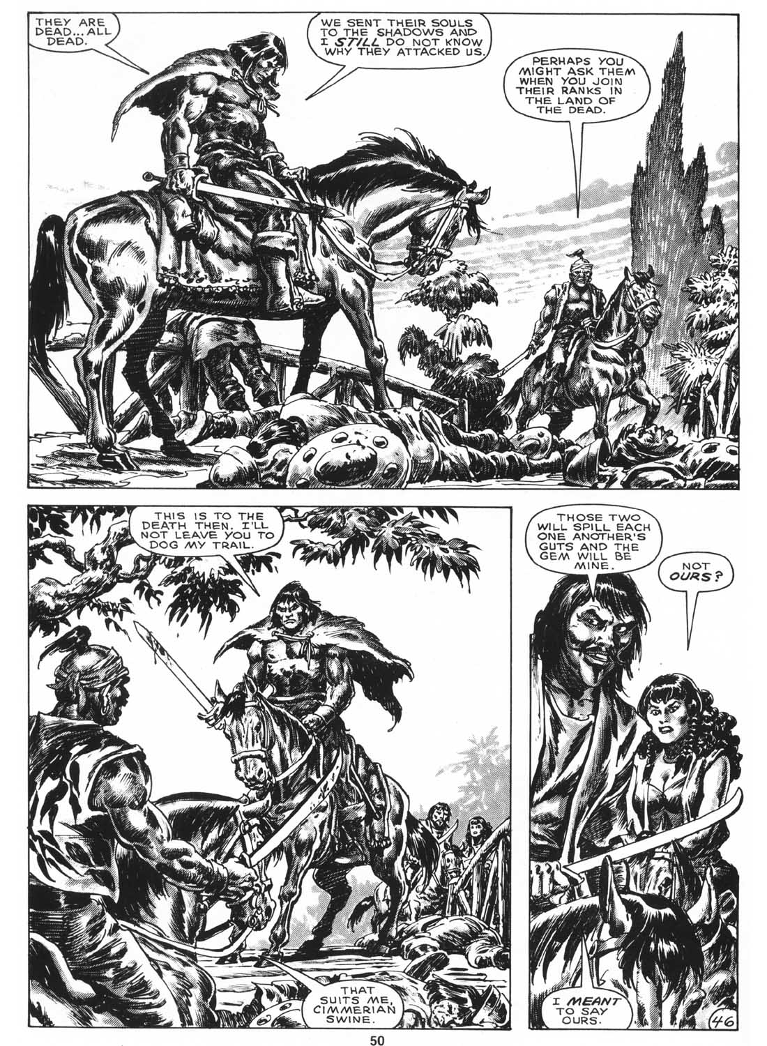 Read online The Savage Sword Of Conan comic -  Issue #158 - 52