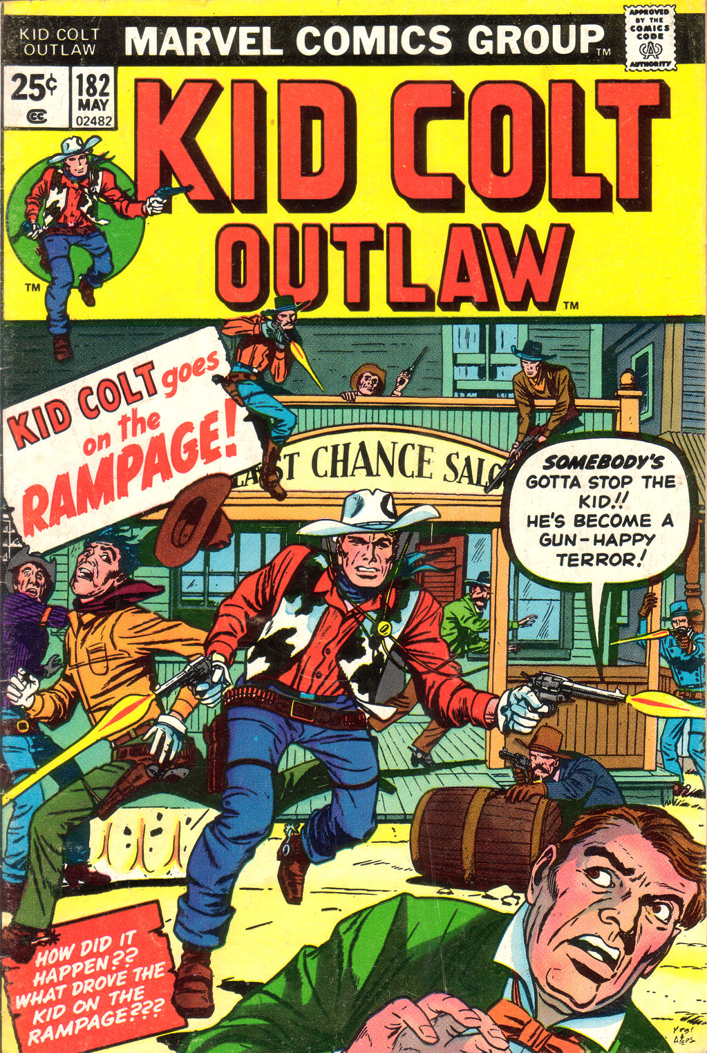 Read online Kid Colt Outlaw comic -  Issue #182 - 1
