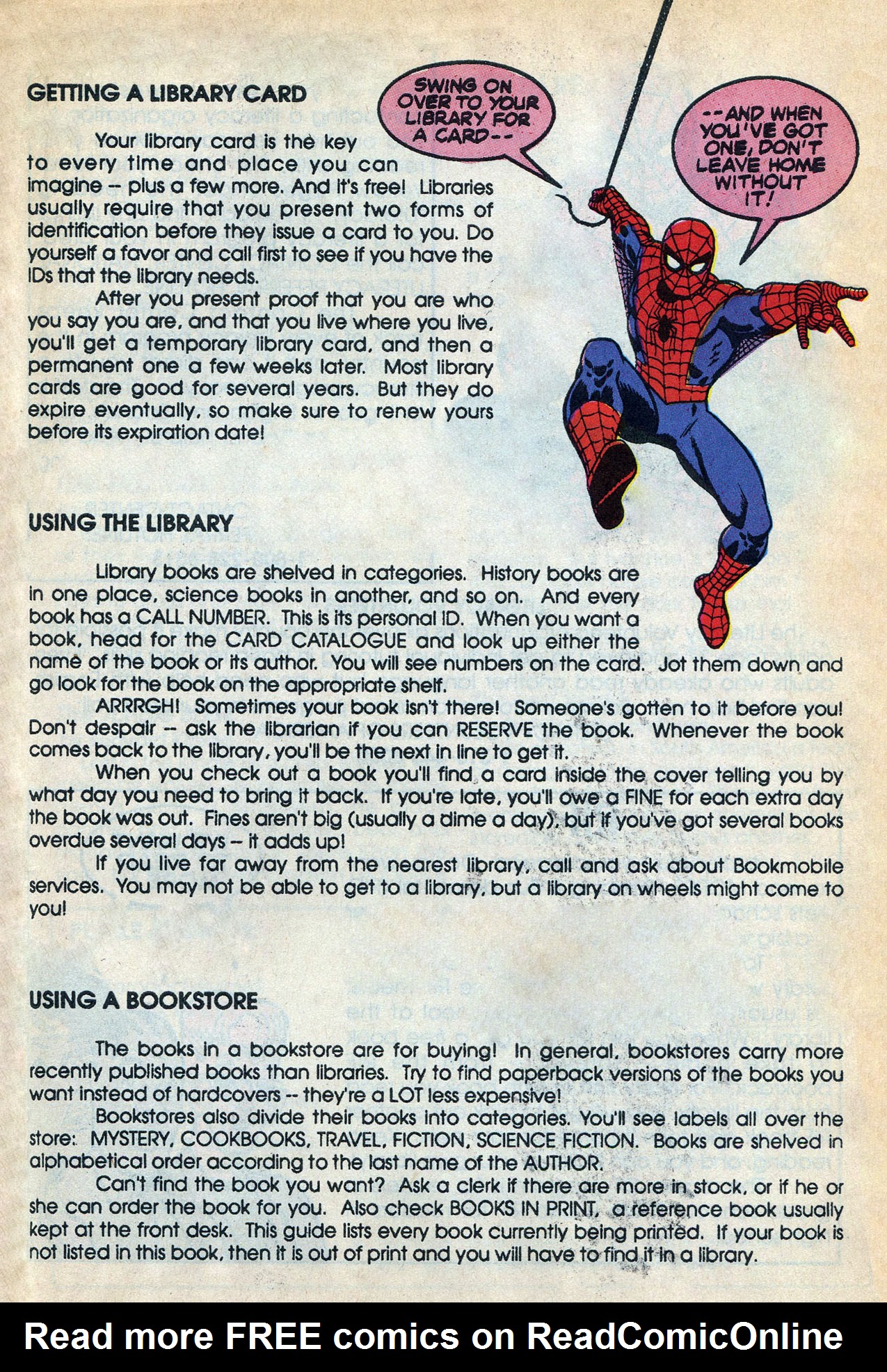Read online Adventures in Reading Starring the Amazing Spider-Man comic -  Issue # Full - 32