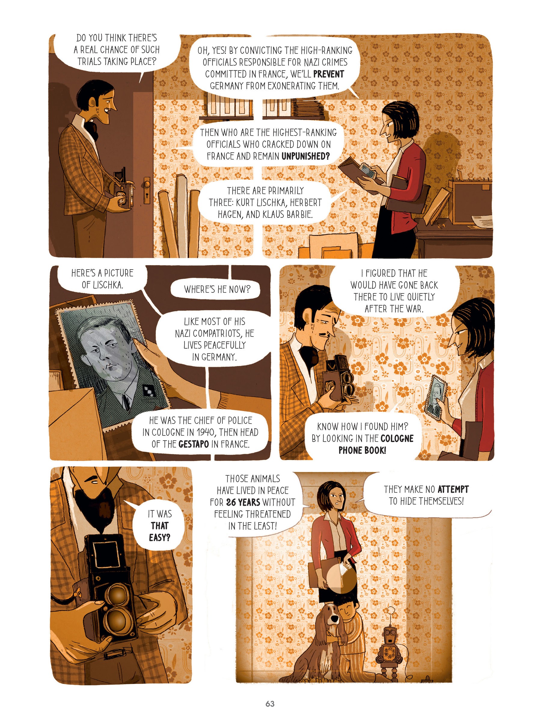 Read online For Justice: The Serge & Beate Klarsfeld Story comic -  Issue # TPB (Part 1) - 63