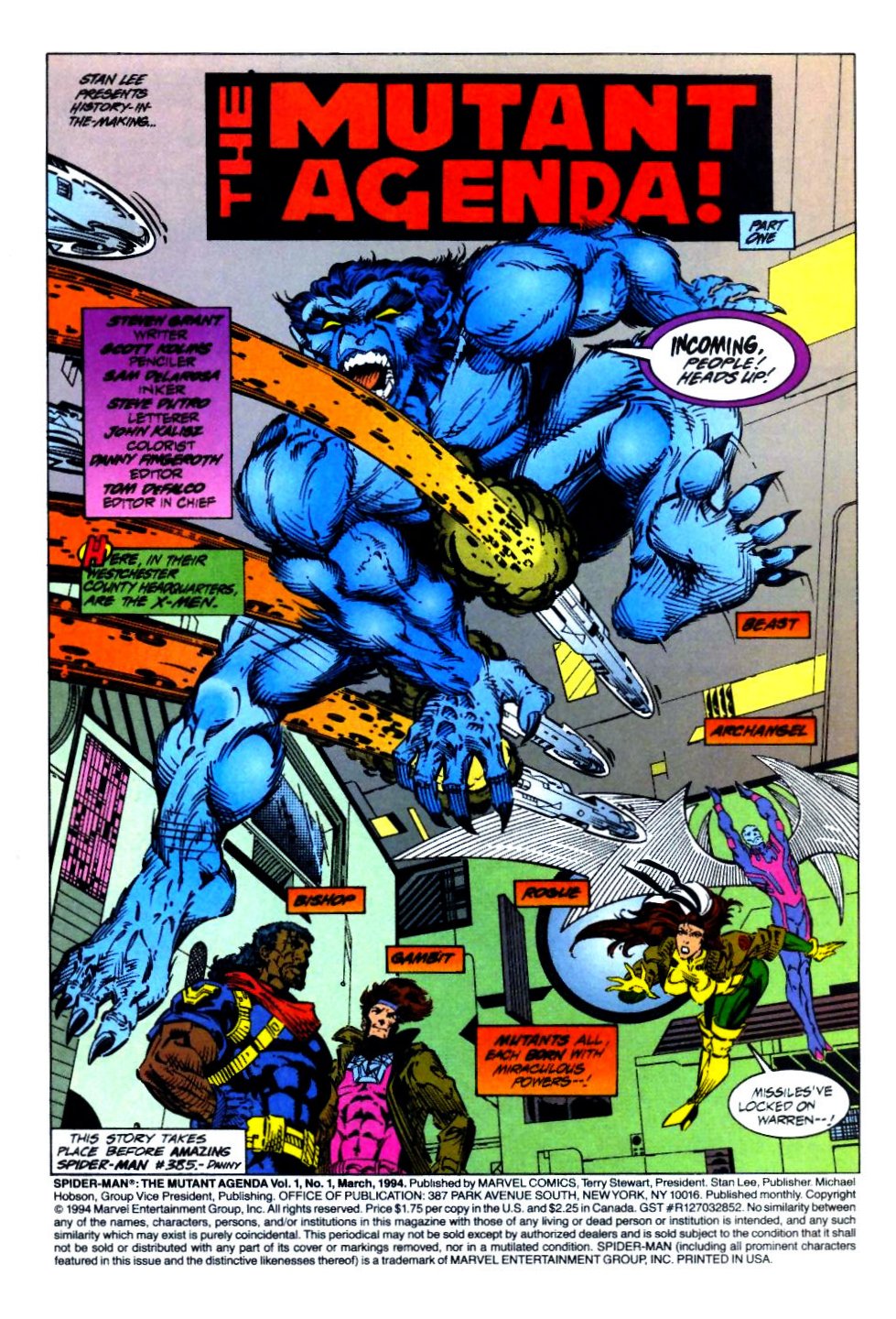 Read online Spider-Man: The Mutant Agenda comic -  Issue #1 - 2