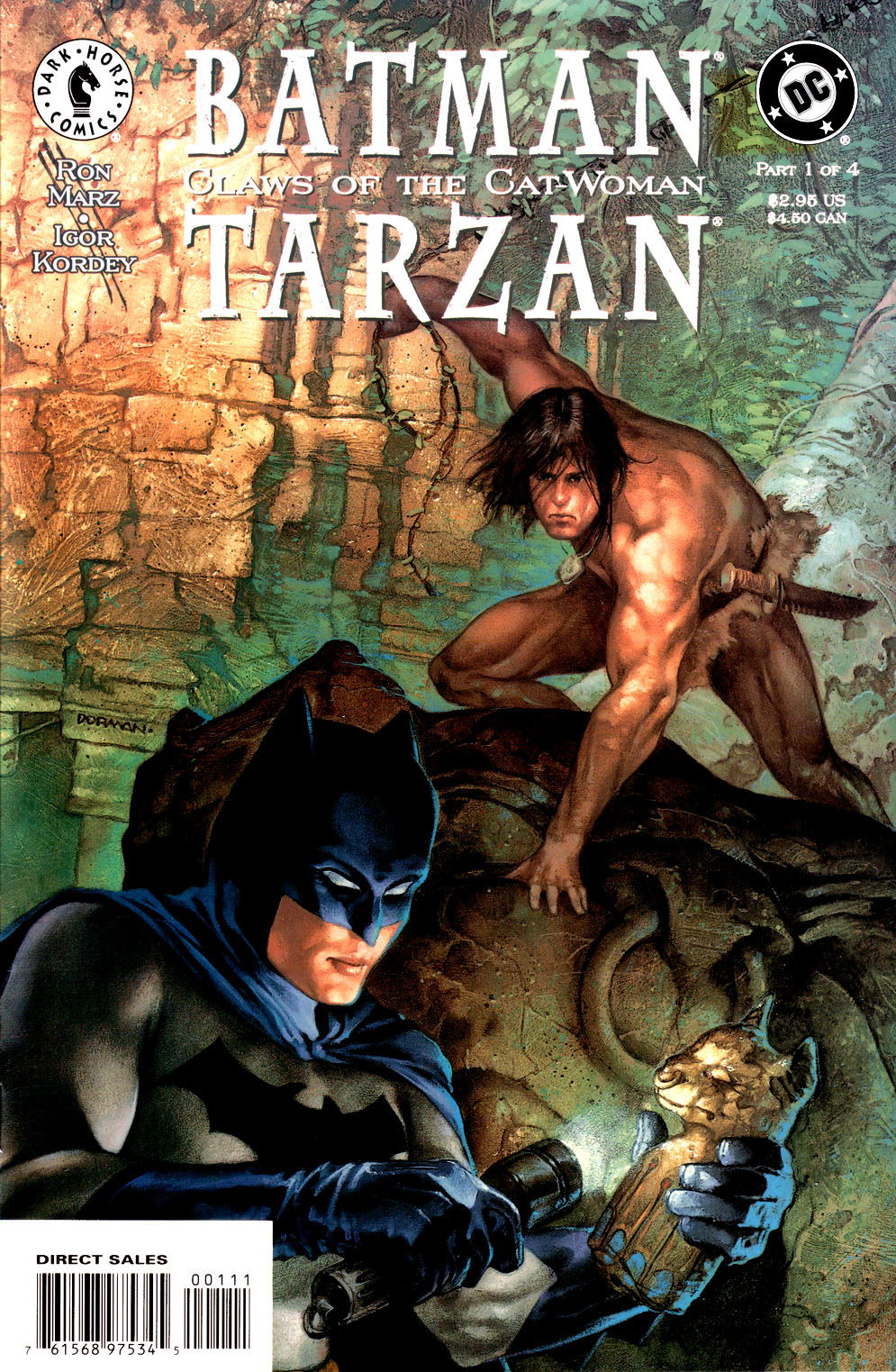 Read online Batman/Tarzan: Claws of the Cat-Woman comic -  Issue #1 - 1