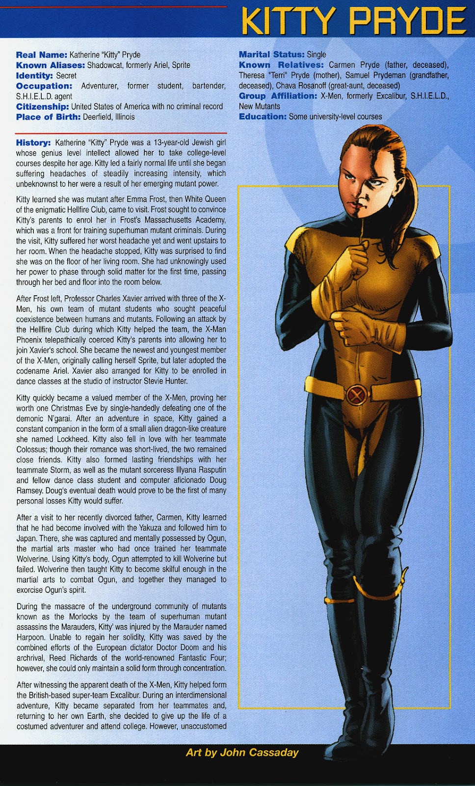 Official Handbook of the Marvel Universe: X-Men 2004 issue Full - Page 28