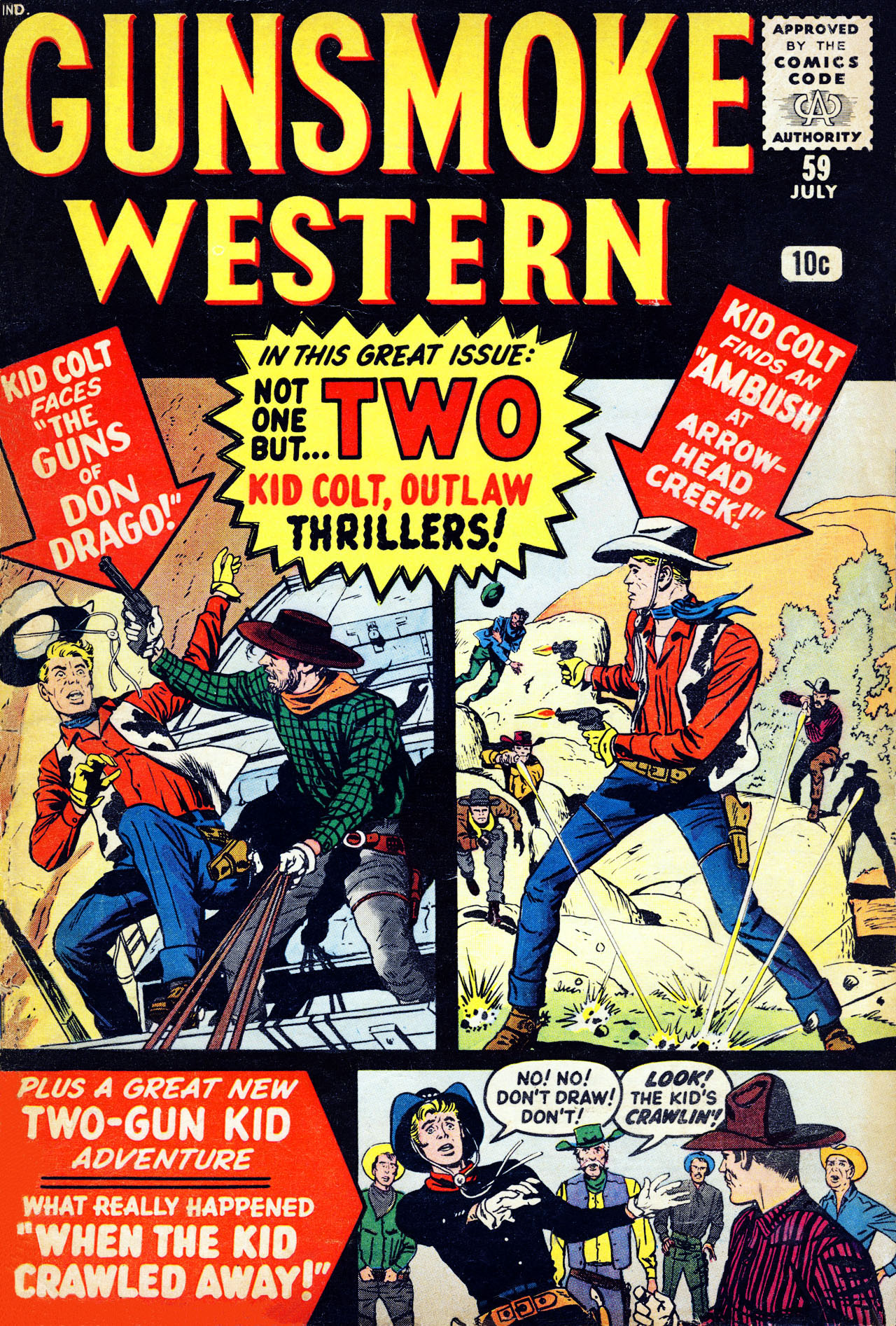 Read online Gunsmoke Western comic -  Issue #59 - 1